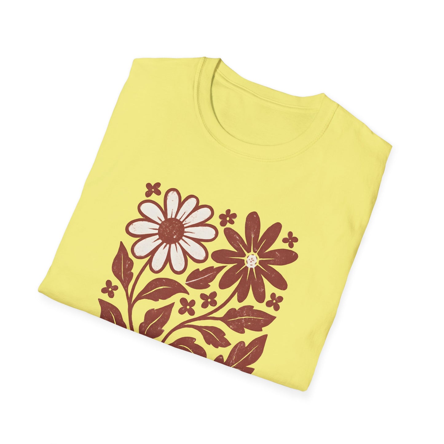 Maroon Flower Friends T-shirt