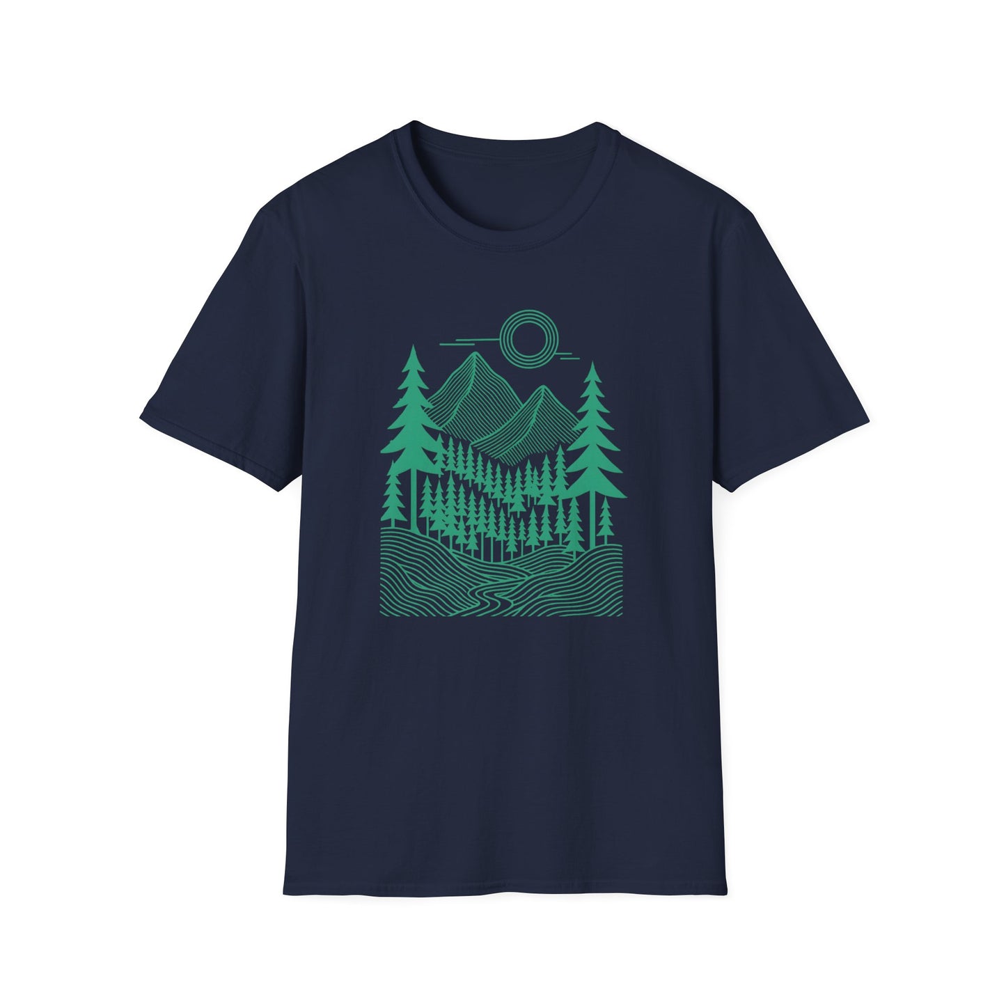 Geometrical Landscape Teal