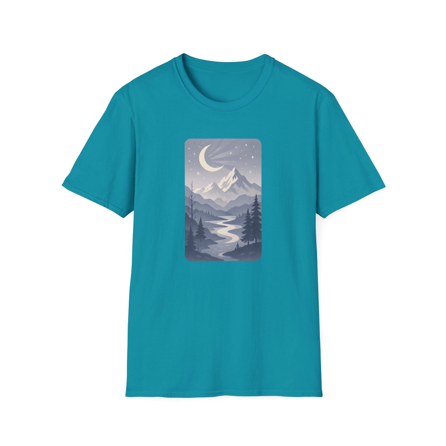 Moonlit Mountain Valley T-shirt