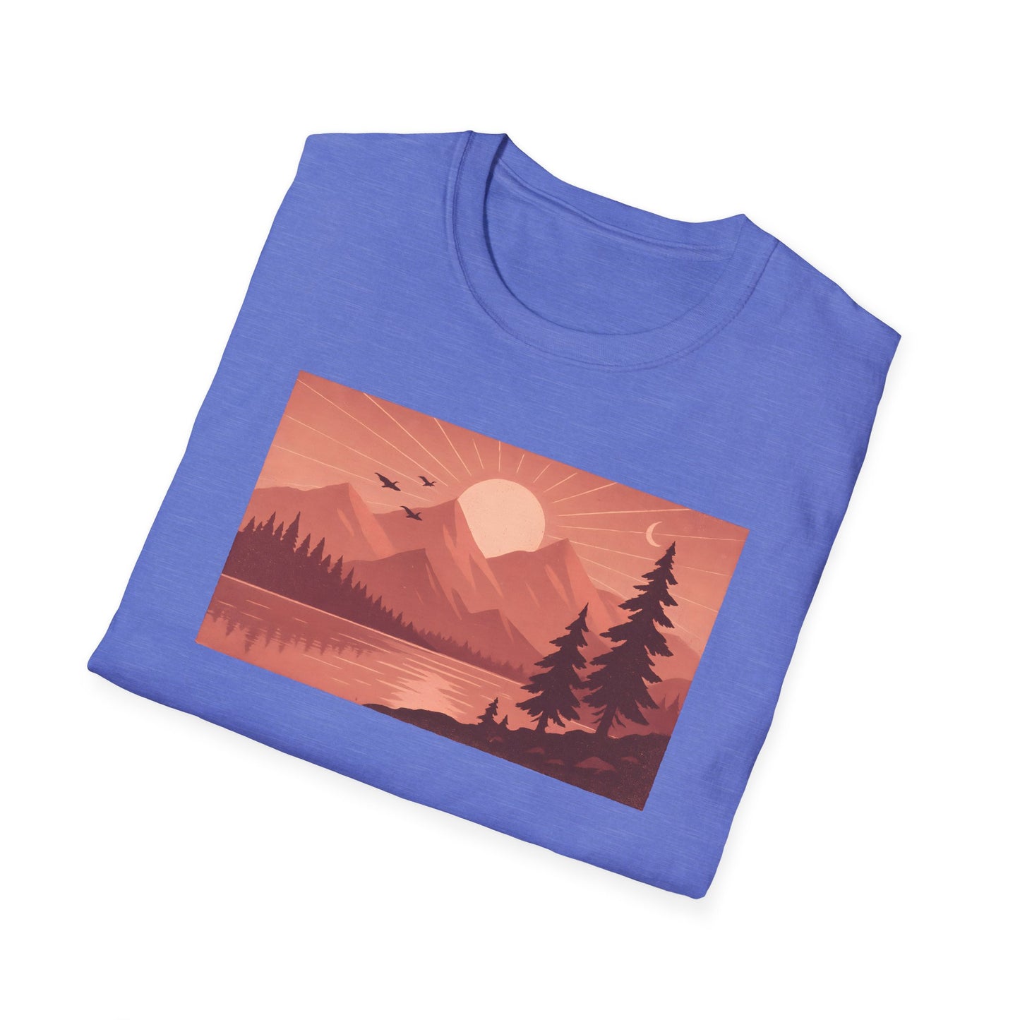 Mountain Lake Landscape Pinkscale