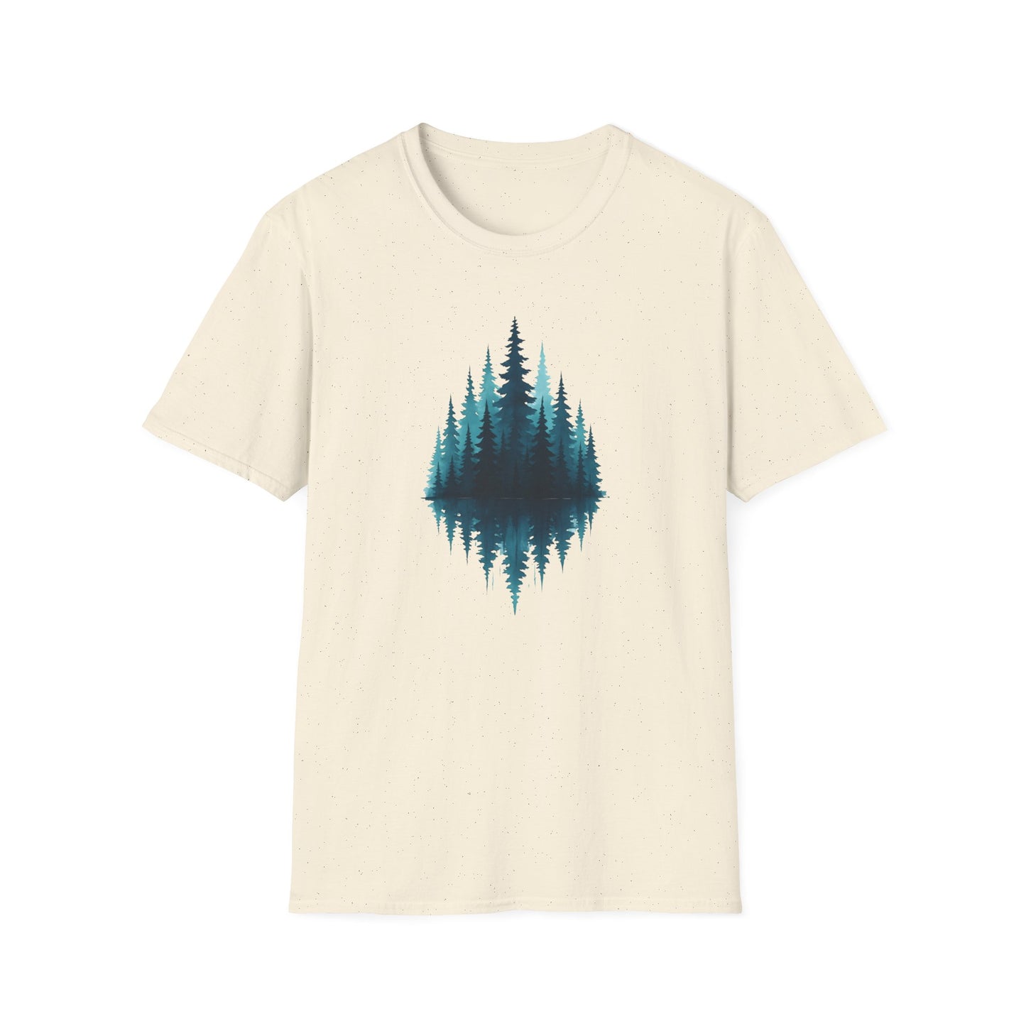 Mirrored Pine Teal Forest T-shirt