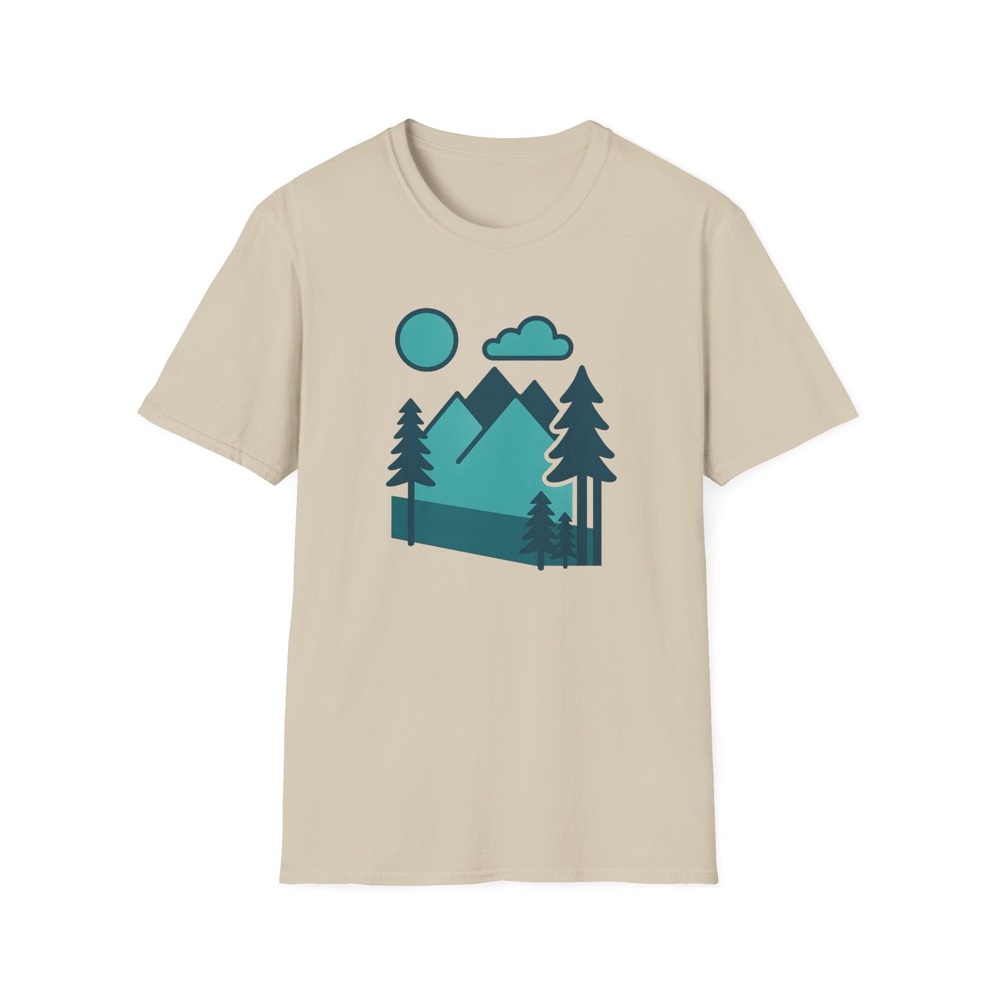 Minimalist Mountain Landscape T-shirt