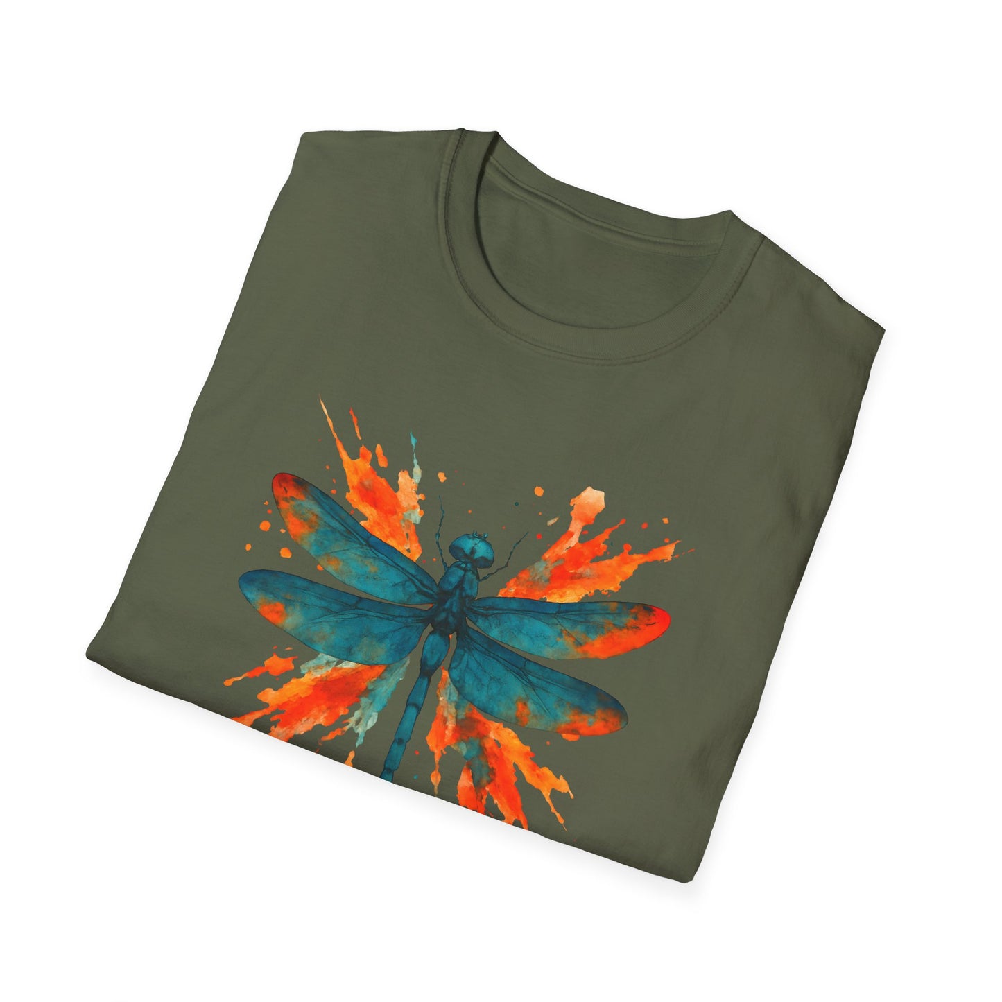 Dragonfly Red Splash T-shirt