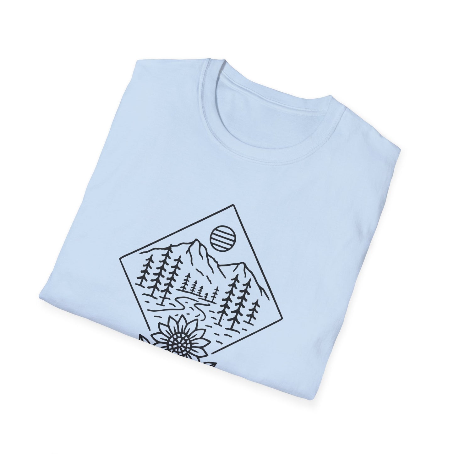 Sun Over Sunflower Landscape T-shirt