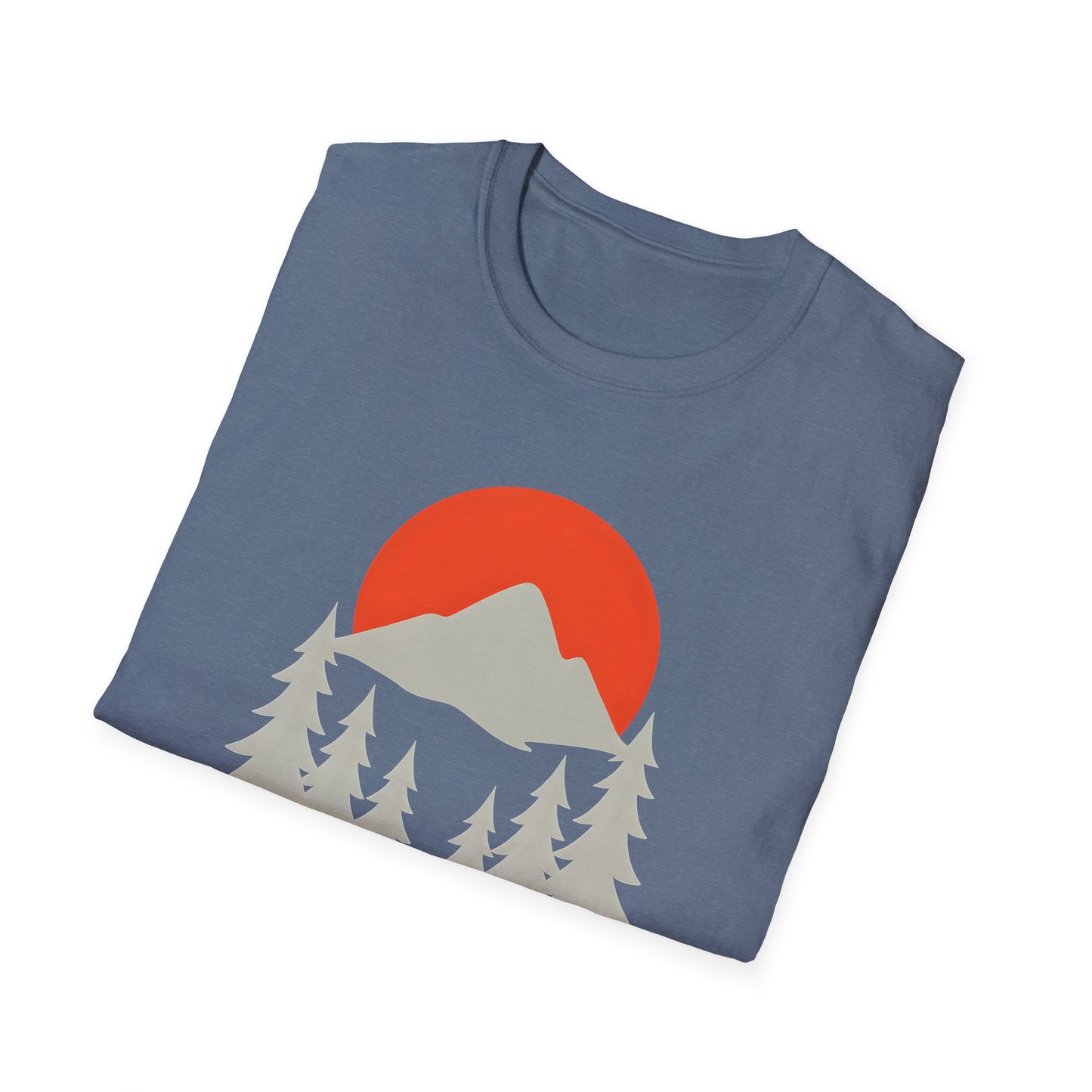 Grey Mountain Silhouette At Sunset T-shirt