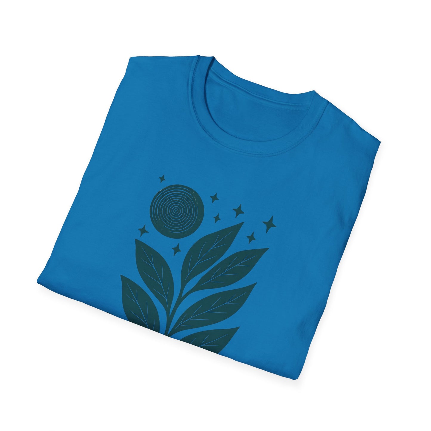 Celestial Leaves Under Moon Glow T-shirt
