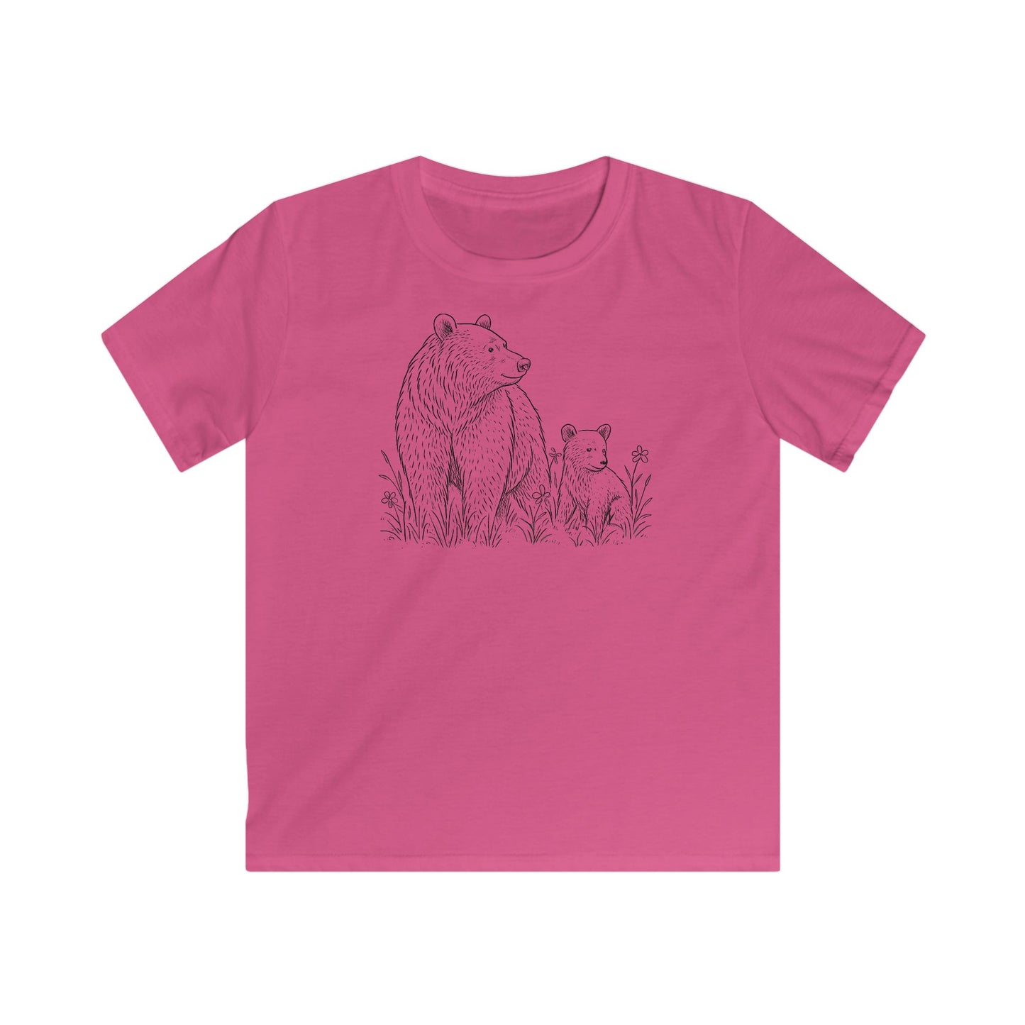 Children's Mom and Cub Prairie Playing T-shirt