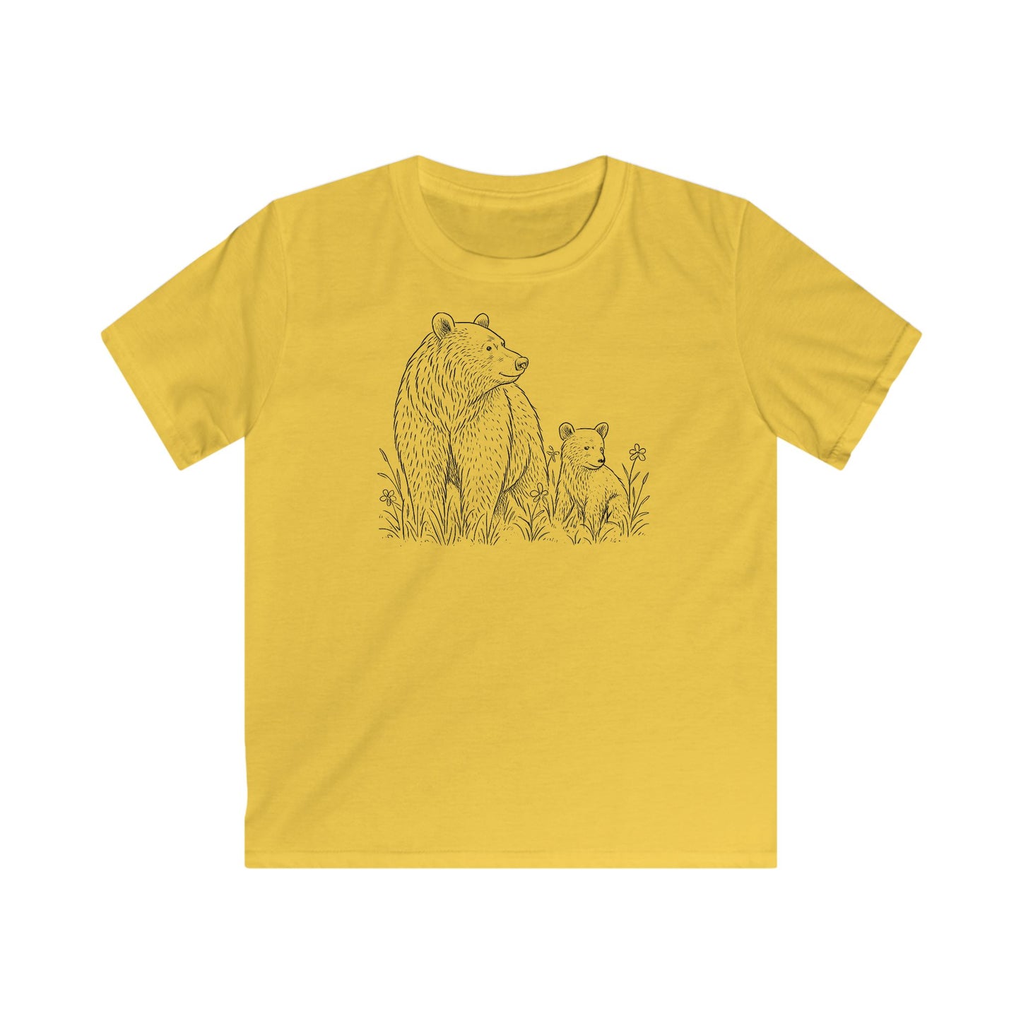 Children's Mom and Cub Prairie Playing T-shirt