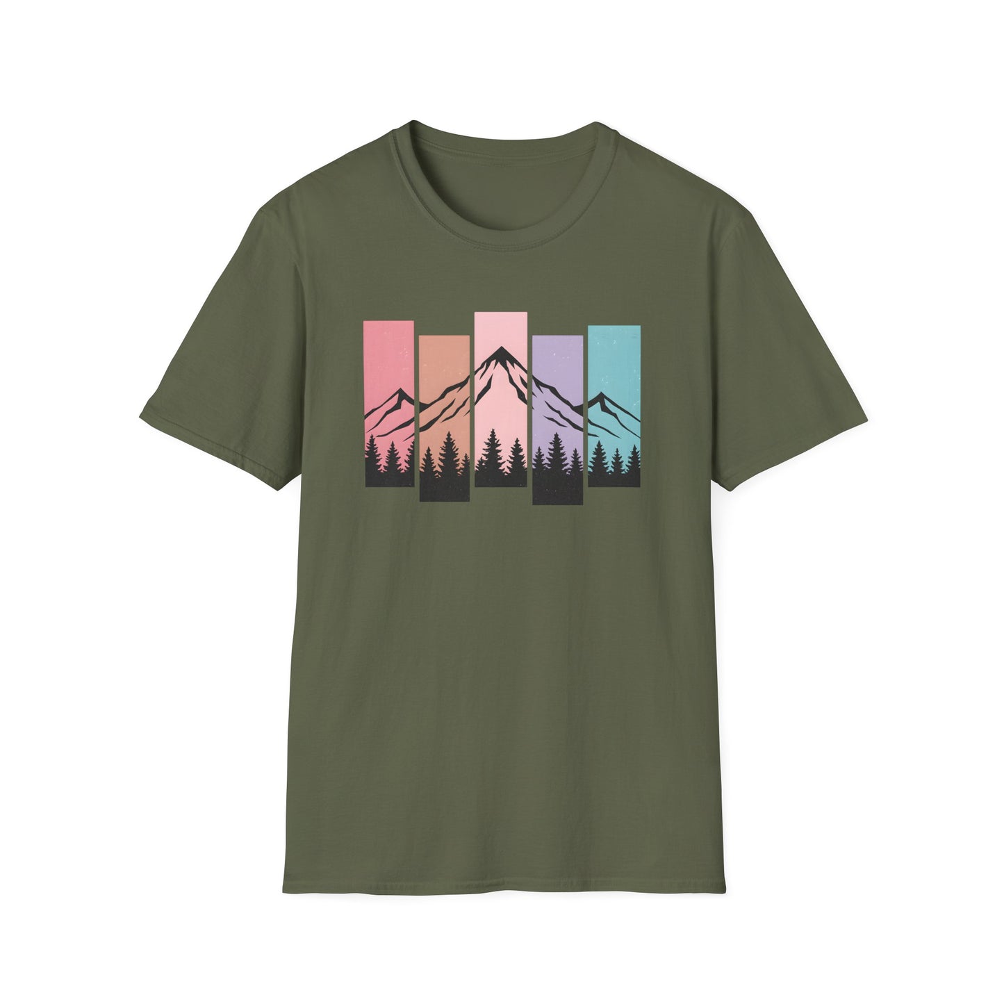 Retro Sunset Vertical Pastels T-shirt