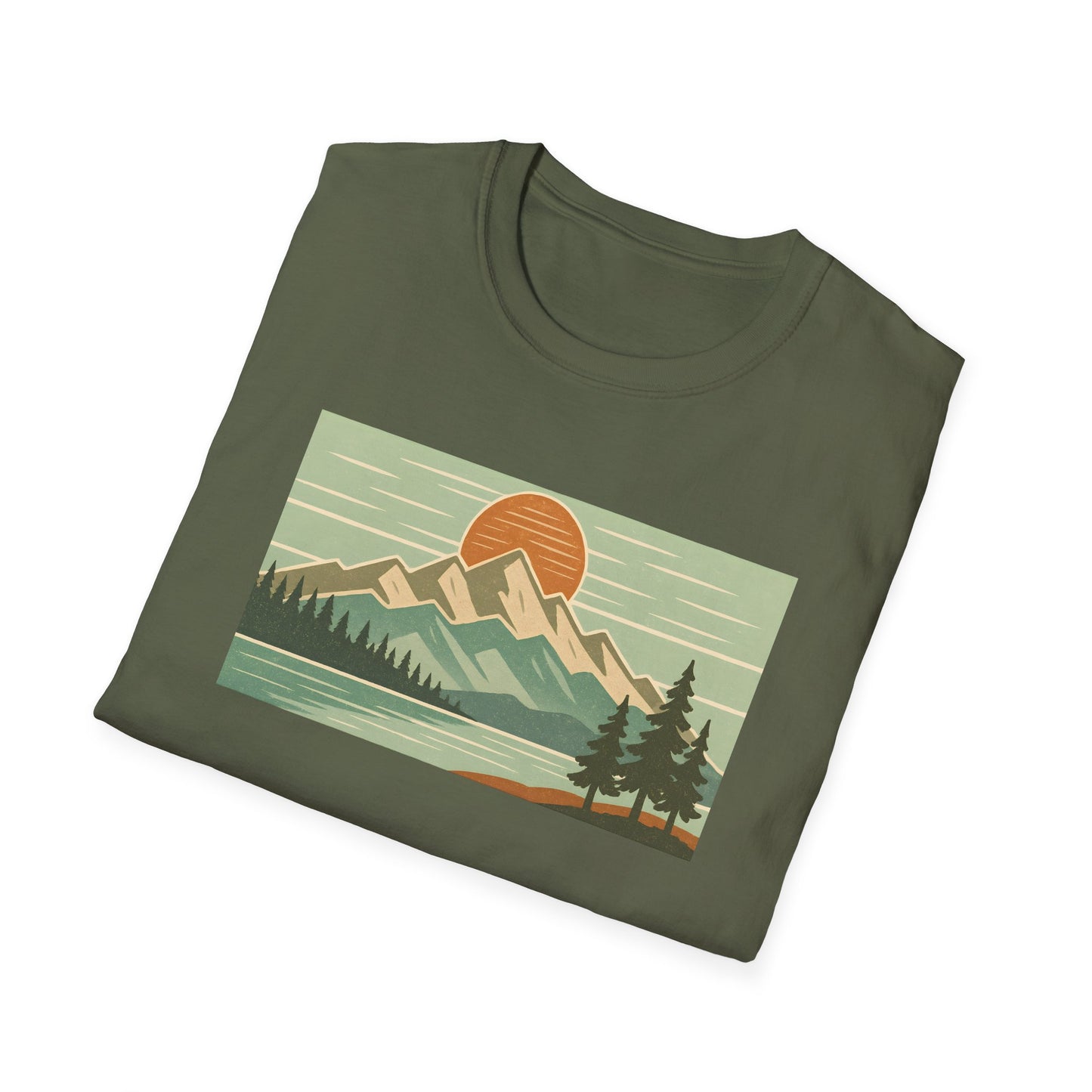 Retro Midday Mountain Peak T-shirt
