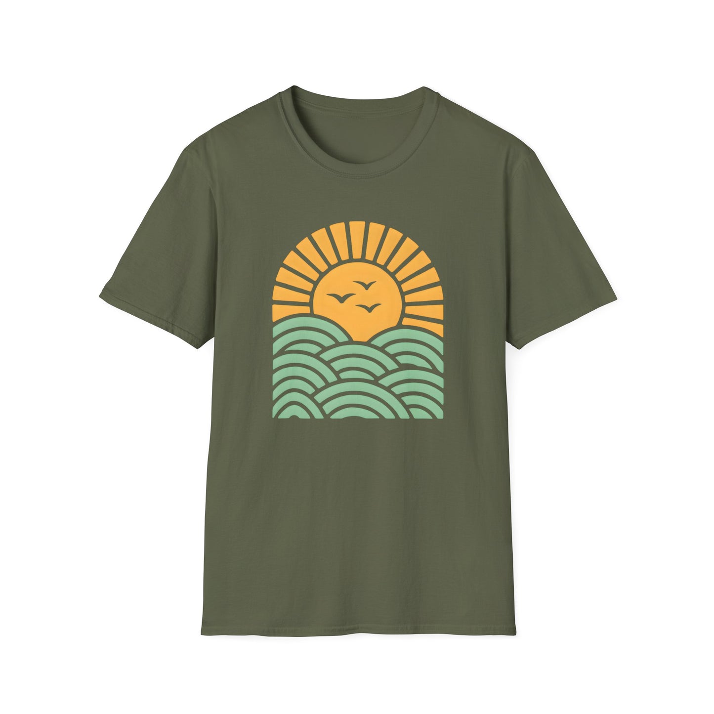 Sunrise Over Serene Waves T-shirt