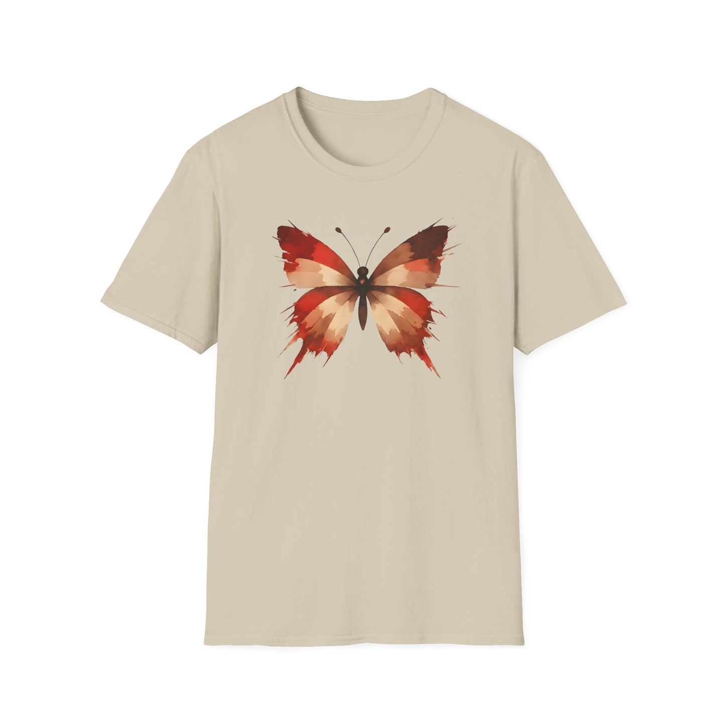 Watercolor Red Butterfly