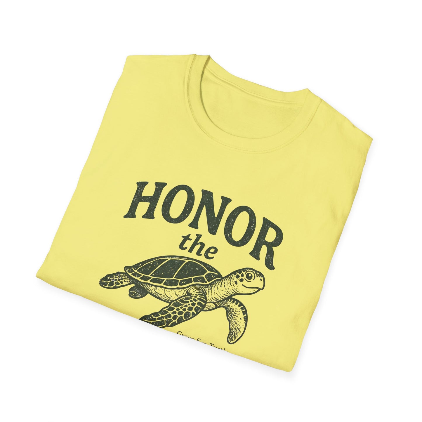 Honor The Natives Green Sea Turtle
