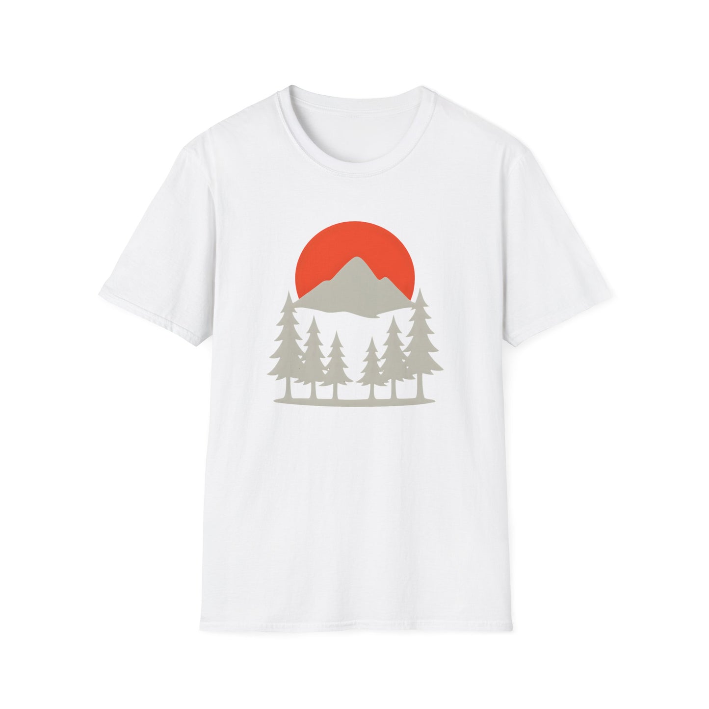 Grey Mountain Silhouette At Sunset T-shirt