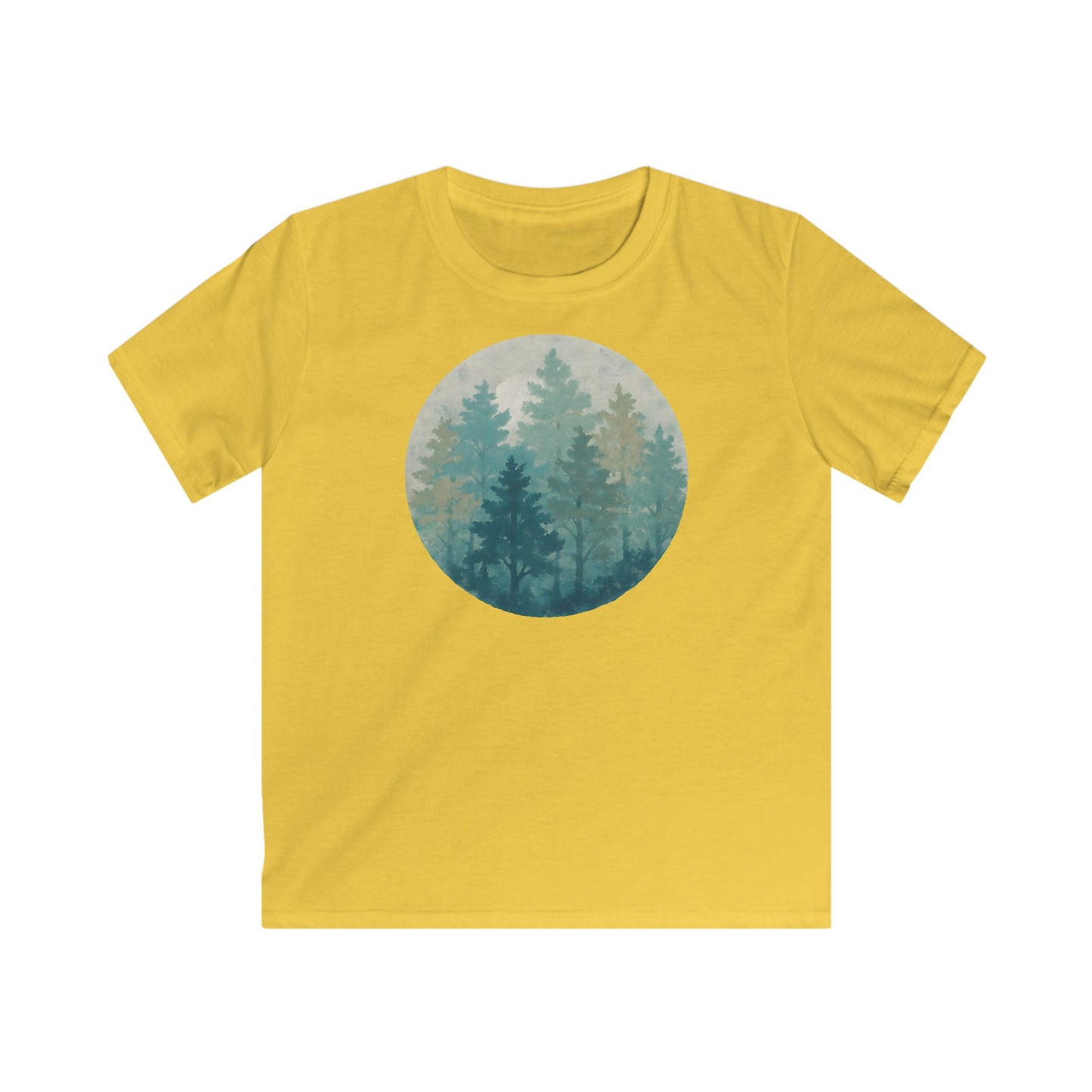 Children's Forest in Teals T-shirt