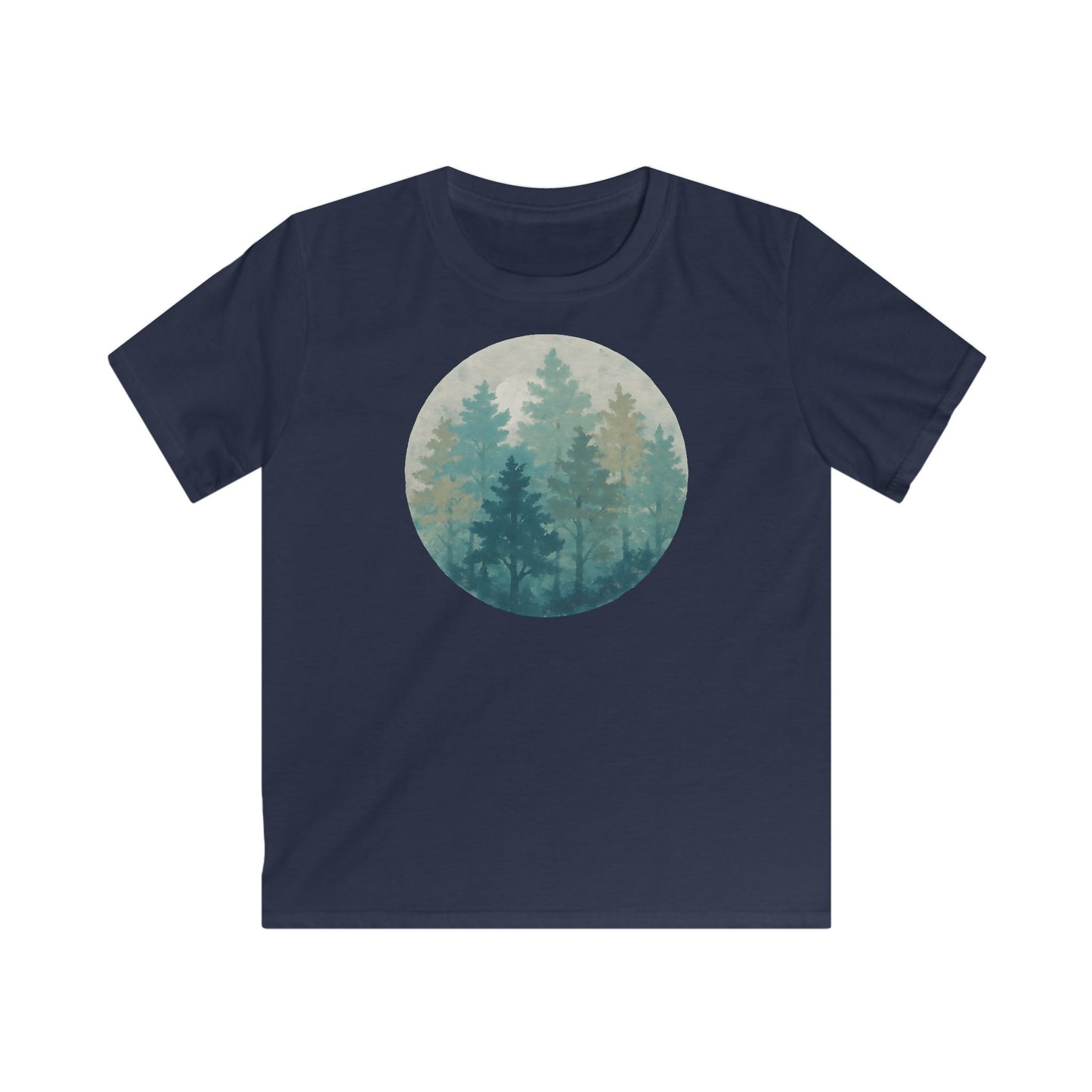 Children's Forest in Teals T-shirt