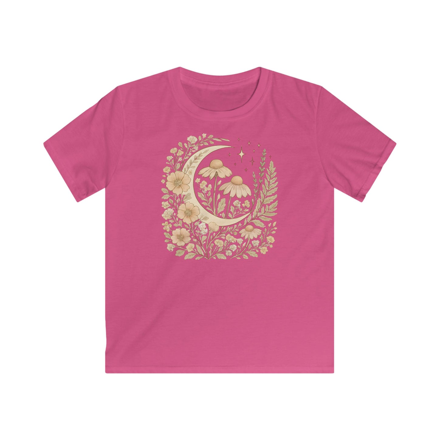 Children's Golden Moon & Wildflower Dreamscape T-shirt