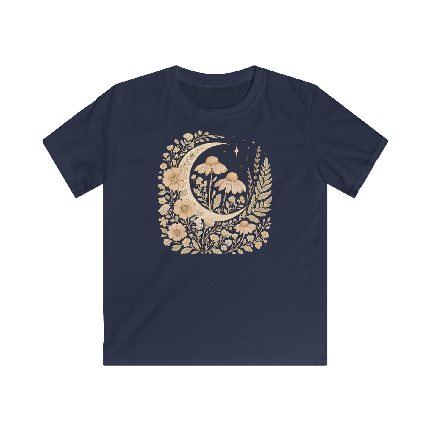 Children's Golden Moon & Wildflower Dreamscape T-shirt