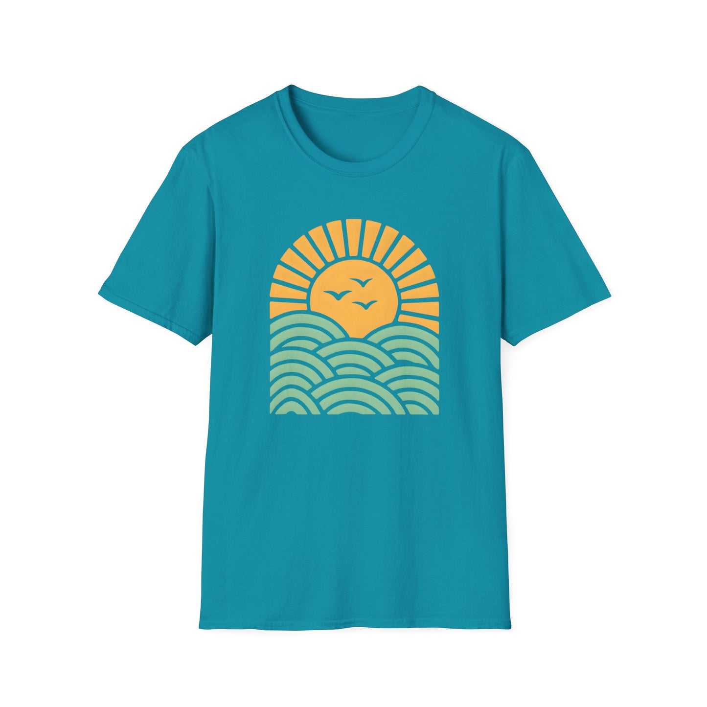 Sunrise Over Serene Waves T-shirt