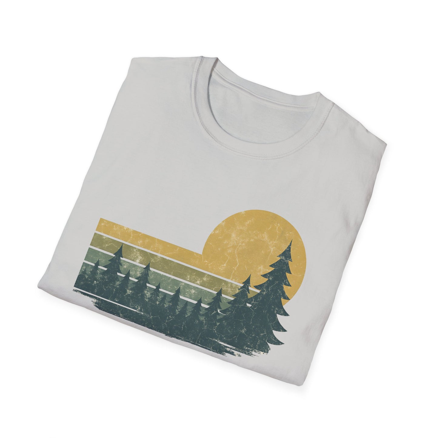 Golden Forest Retro Sunset