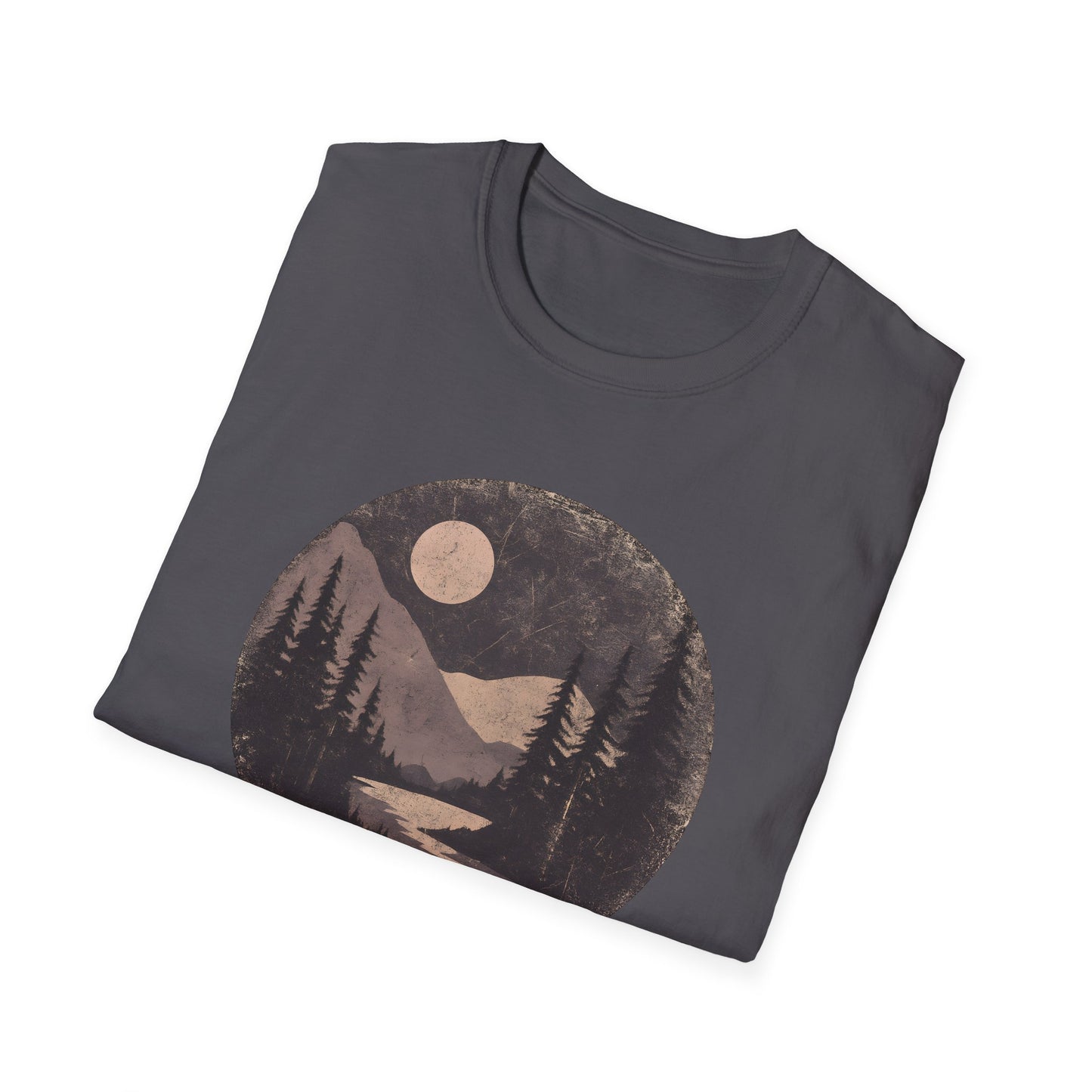Vintage Moonlit Mountain Valley T-shirt
