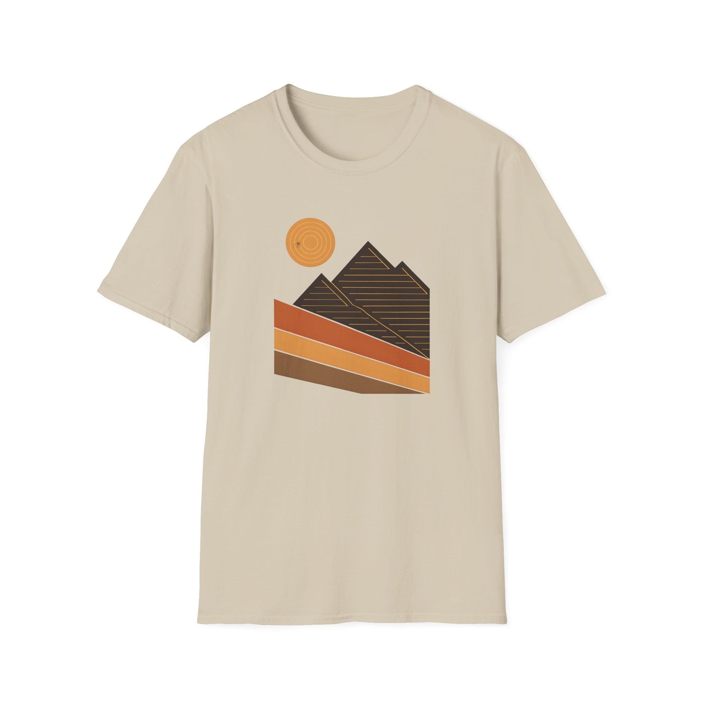 Geometric And Topographic Landscape T-shirt
