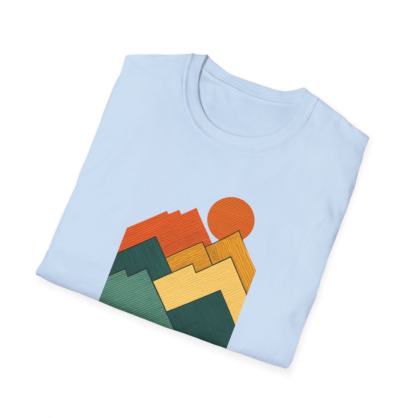 Sunset Over Lined Mountains T-shirt
