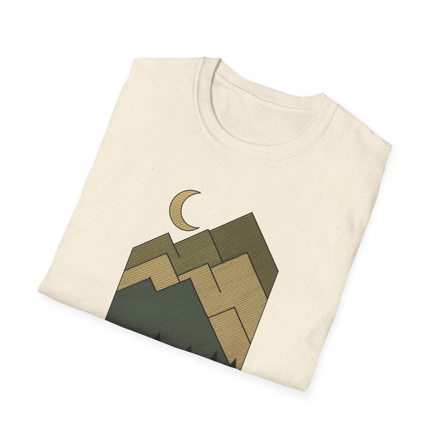 Moon Over Lined Mountains T-shirt