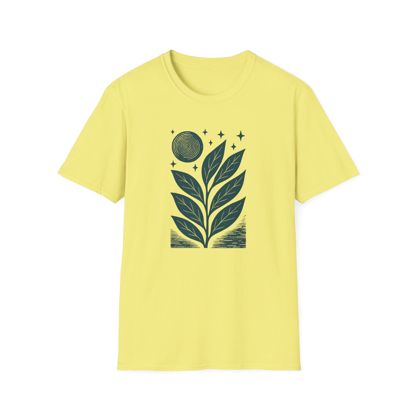 Celestial Leaves Under Moon Glow T-shirt