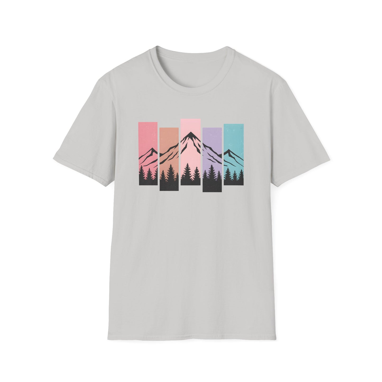 Retro Sunset Vertical Pastels T-shirt