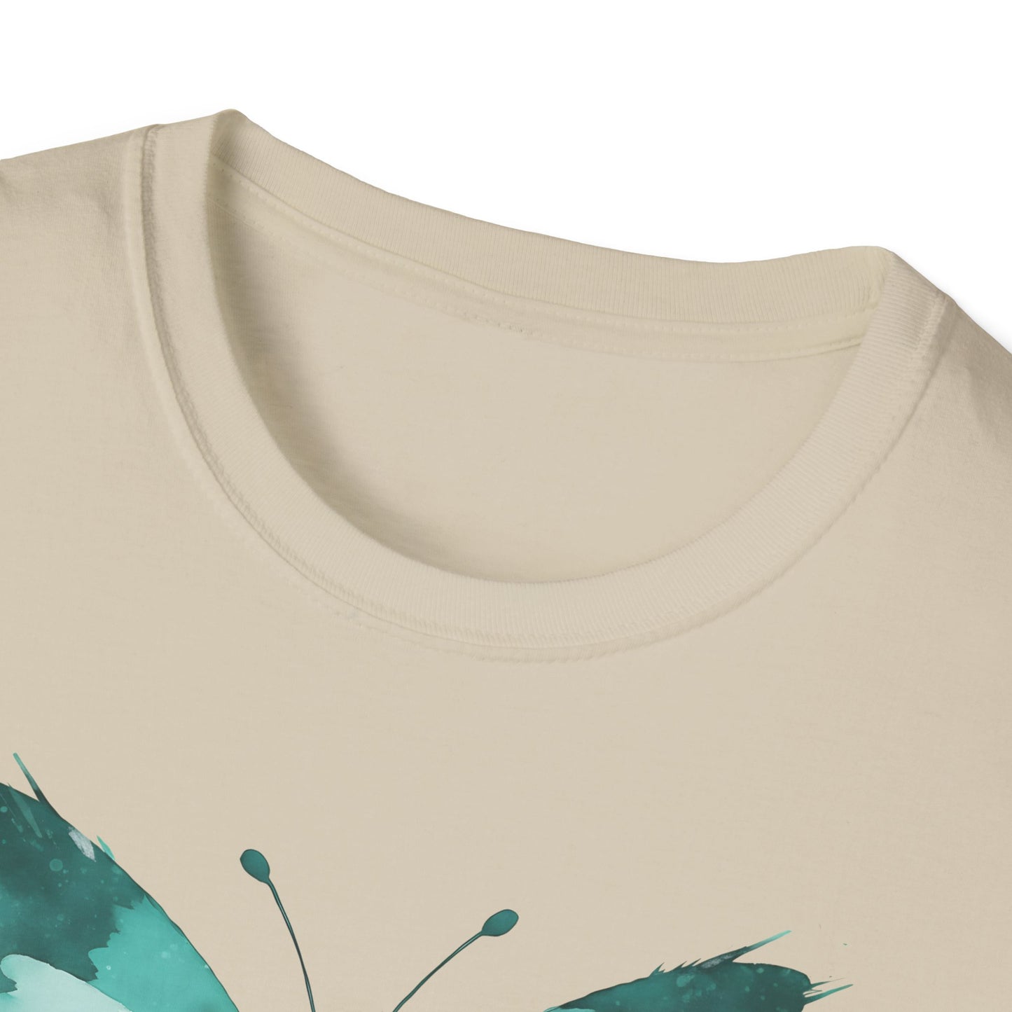 Butterfly Teal Watercolor