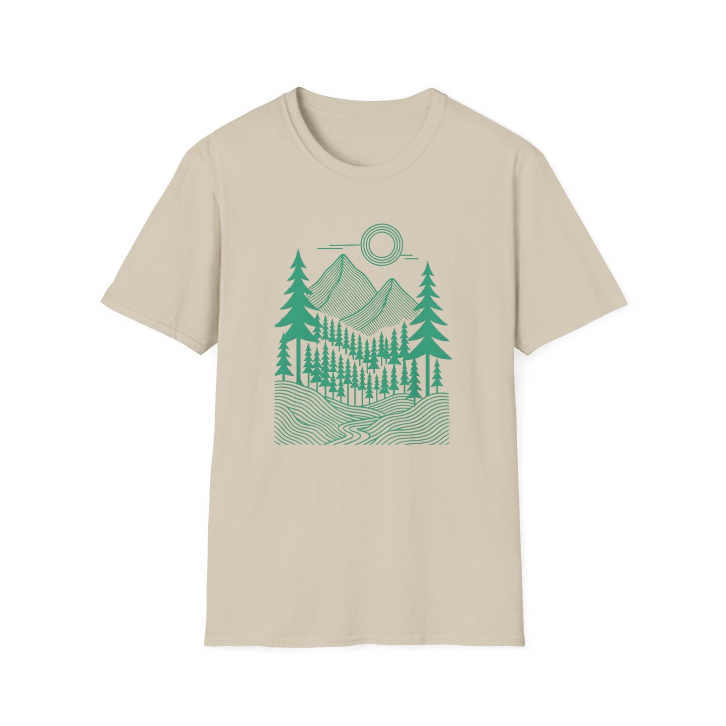 Geometrical Landscape Teal