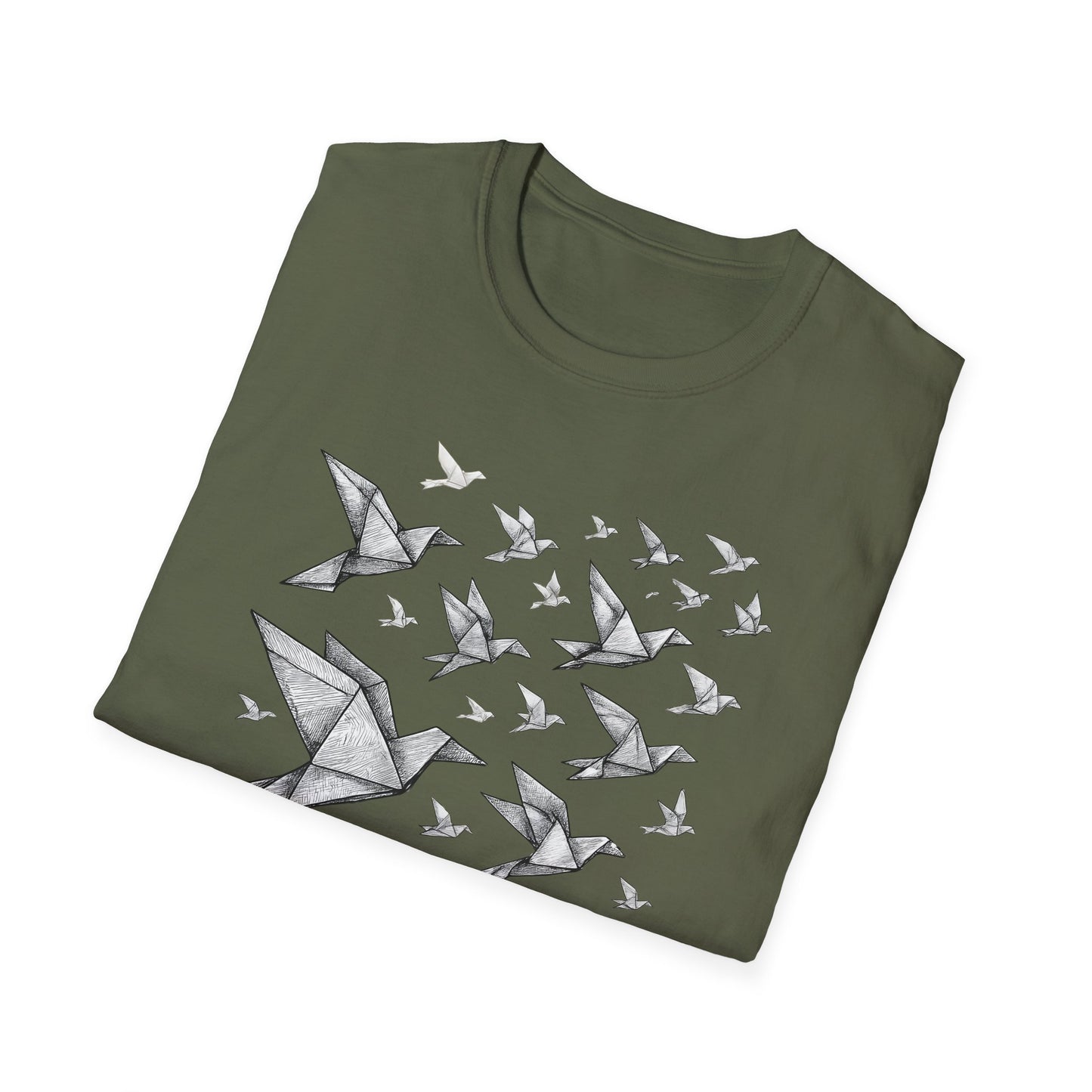 Origami Birds In Flight