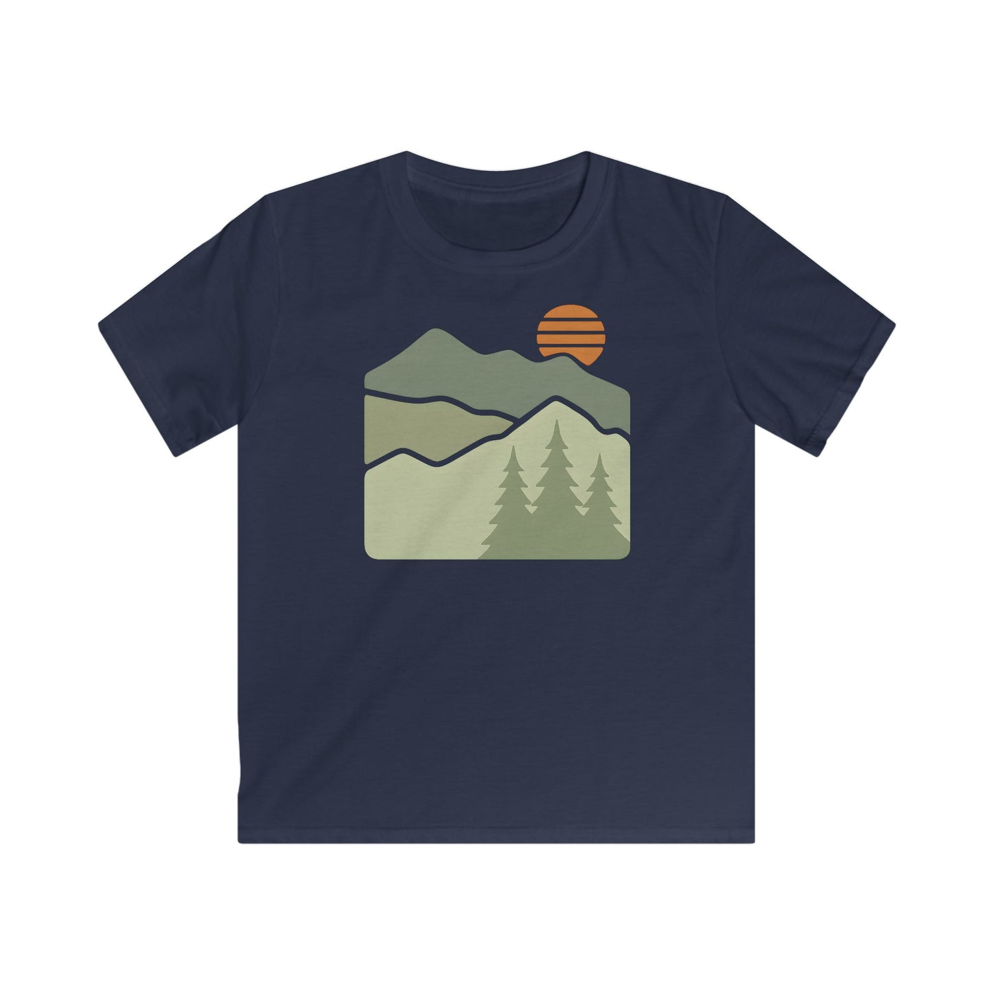 Children’s Striped Sun Over Mountain Layers T-shirt