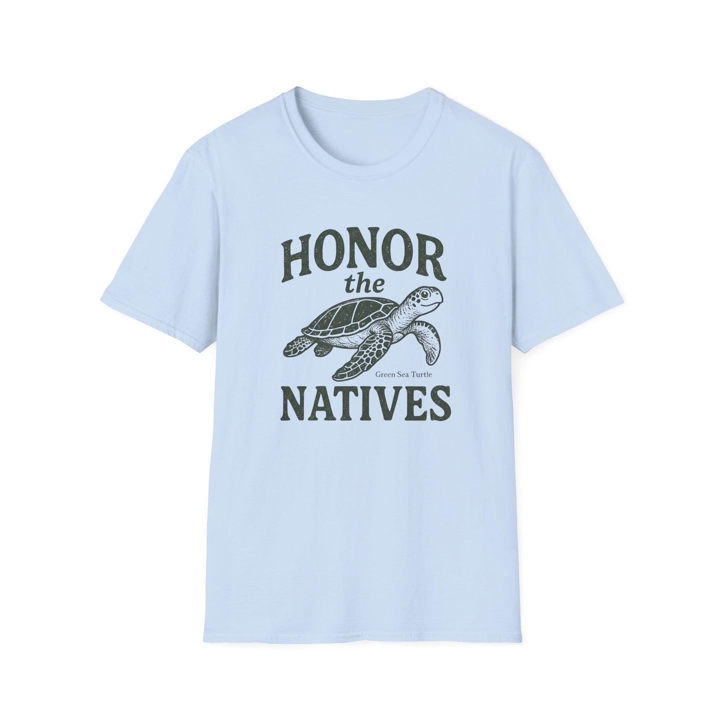 Honor The Natives Green Sea Turtle