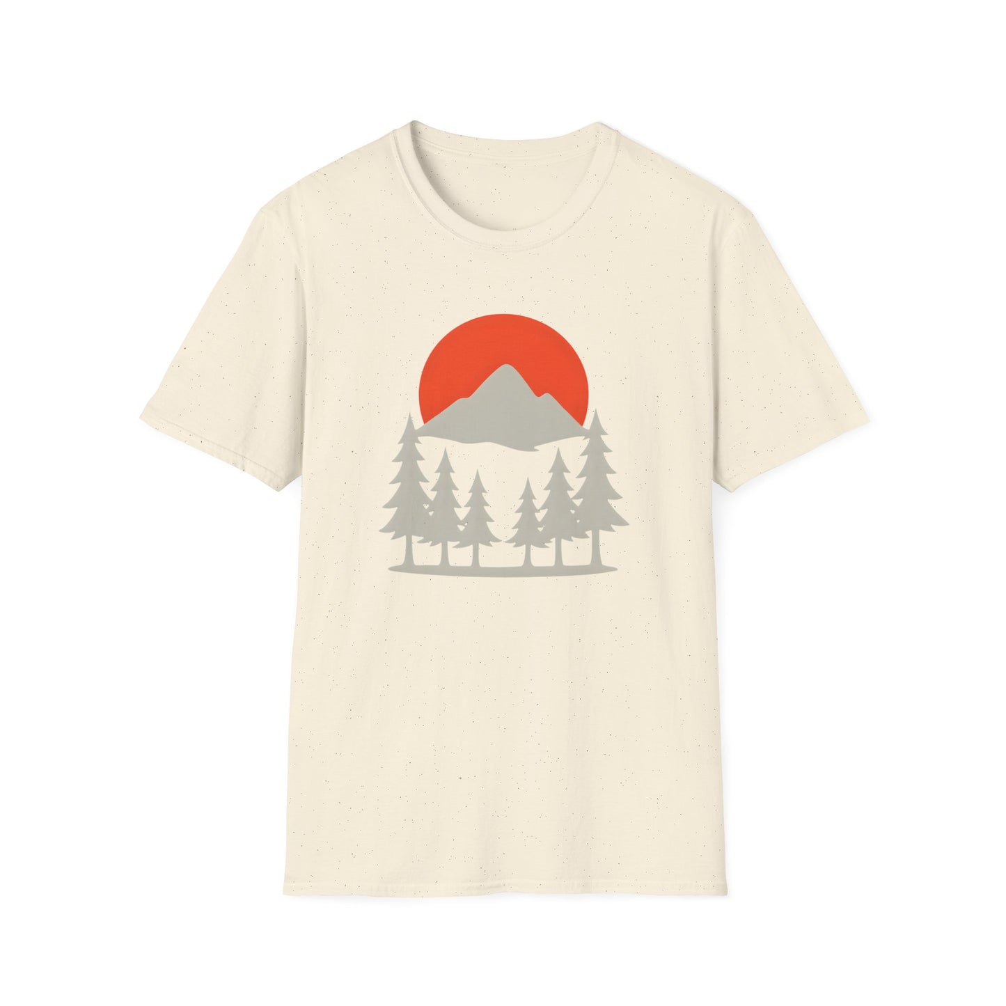 Grey Mountain Silhouette At Sunset T-shirt