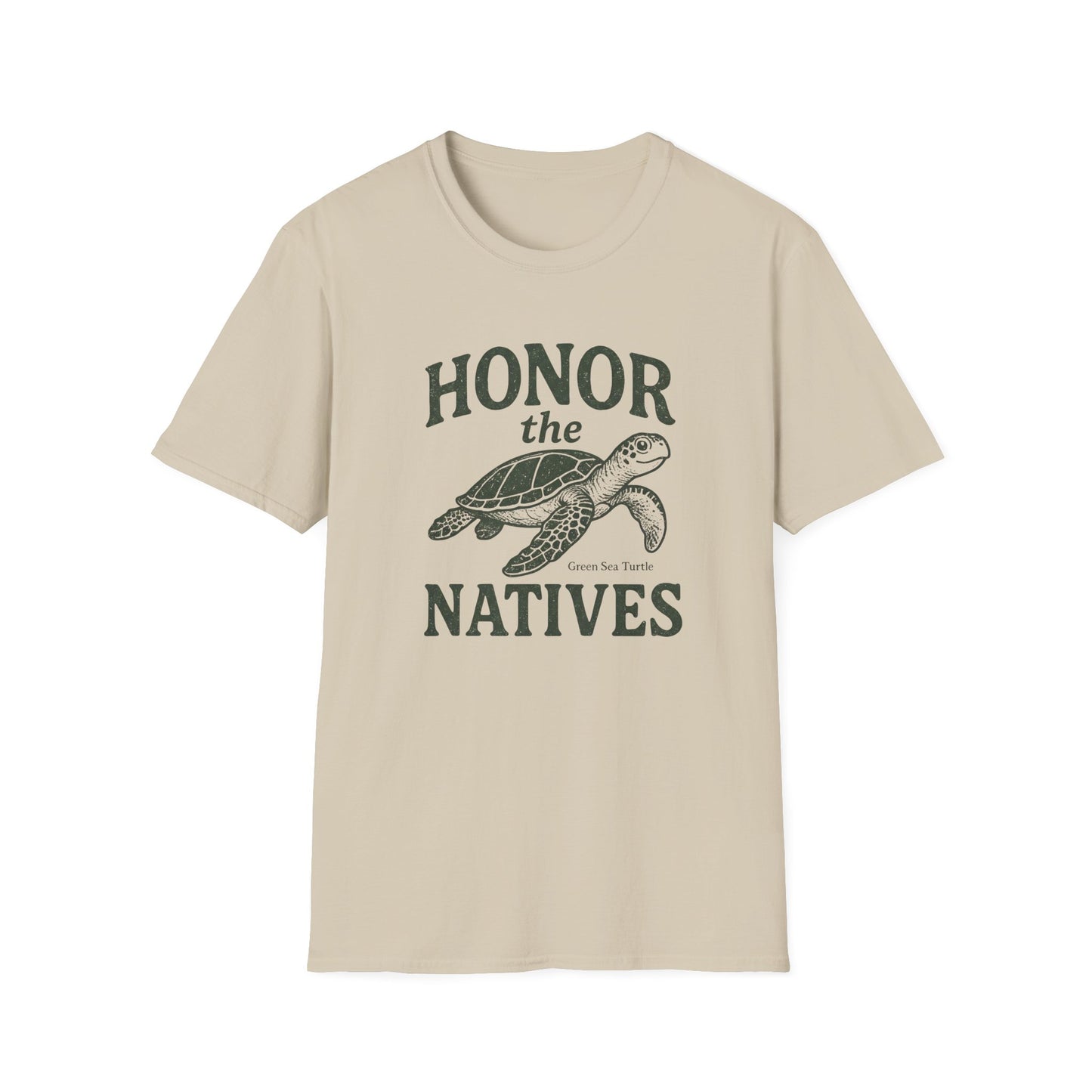 Honor The Natives Green Sea Turtle