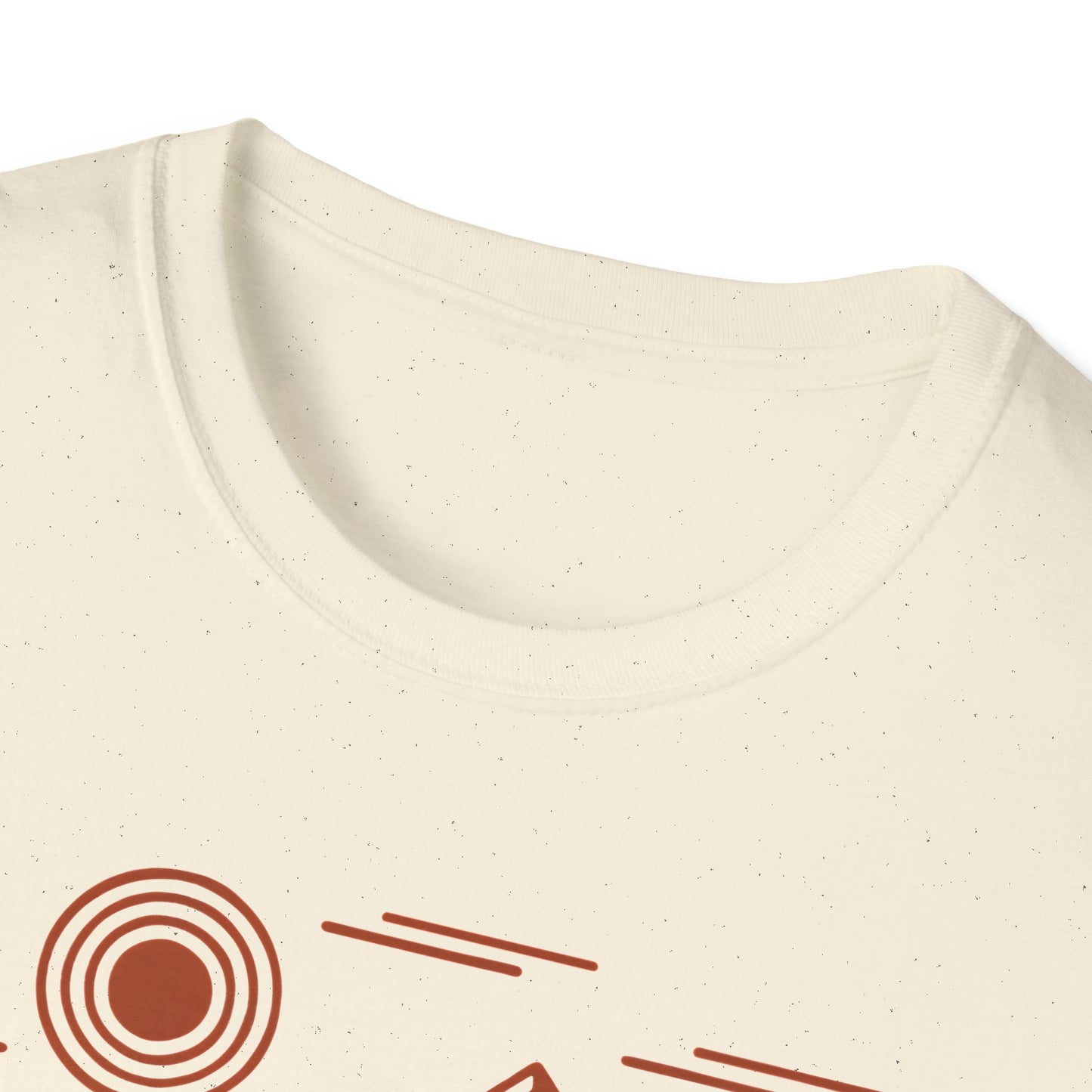 Red Geometric Landscape