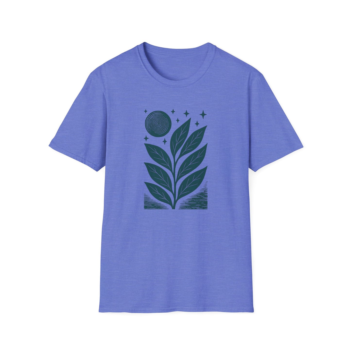 Celestial Leaves Under Moon Glow T-shirt