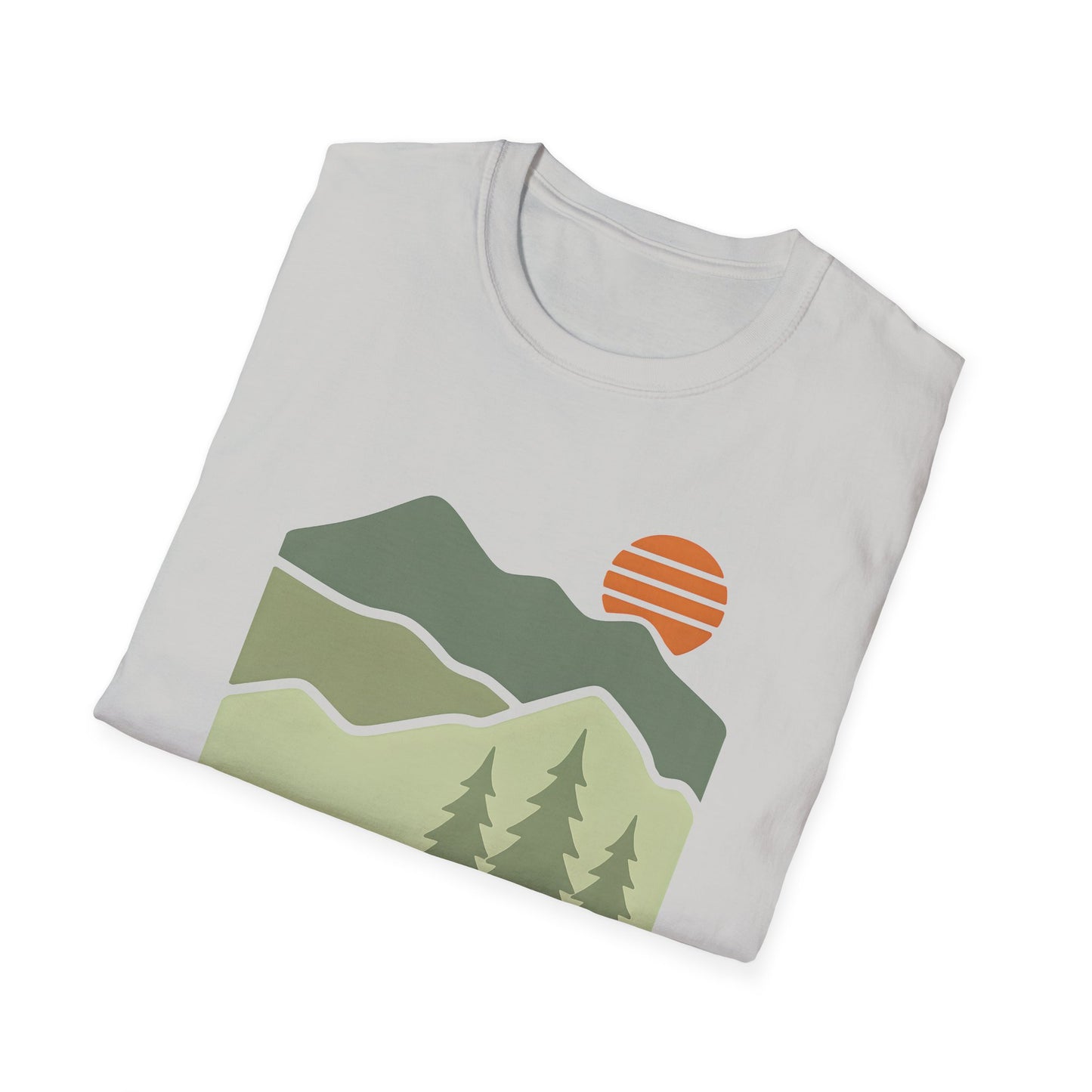Striped Sun Over Mountain Layers T-shirt
