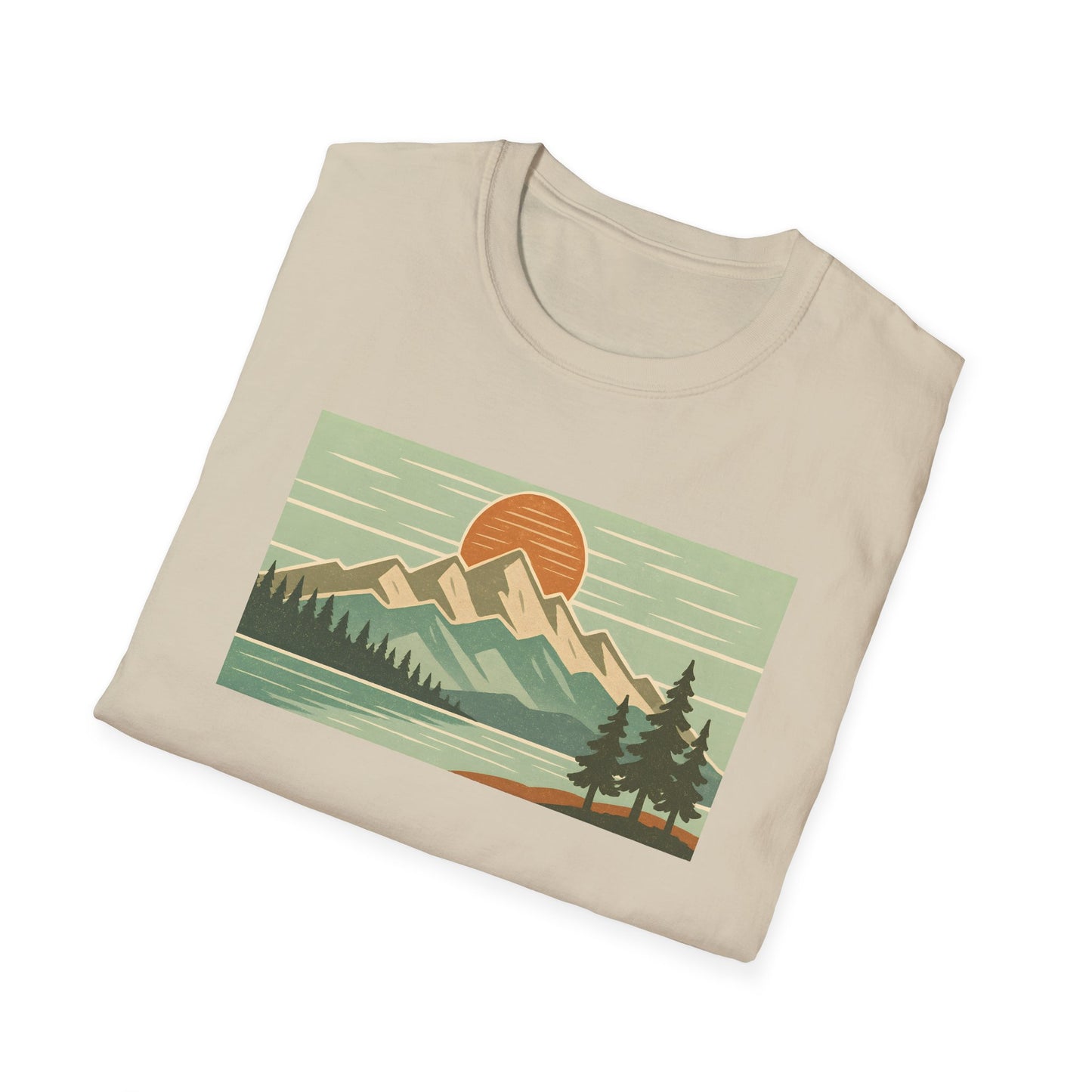 Retro Midday Mountain Peak T-shirt