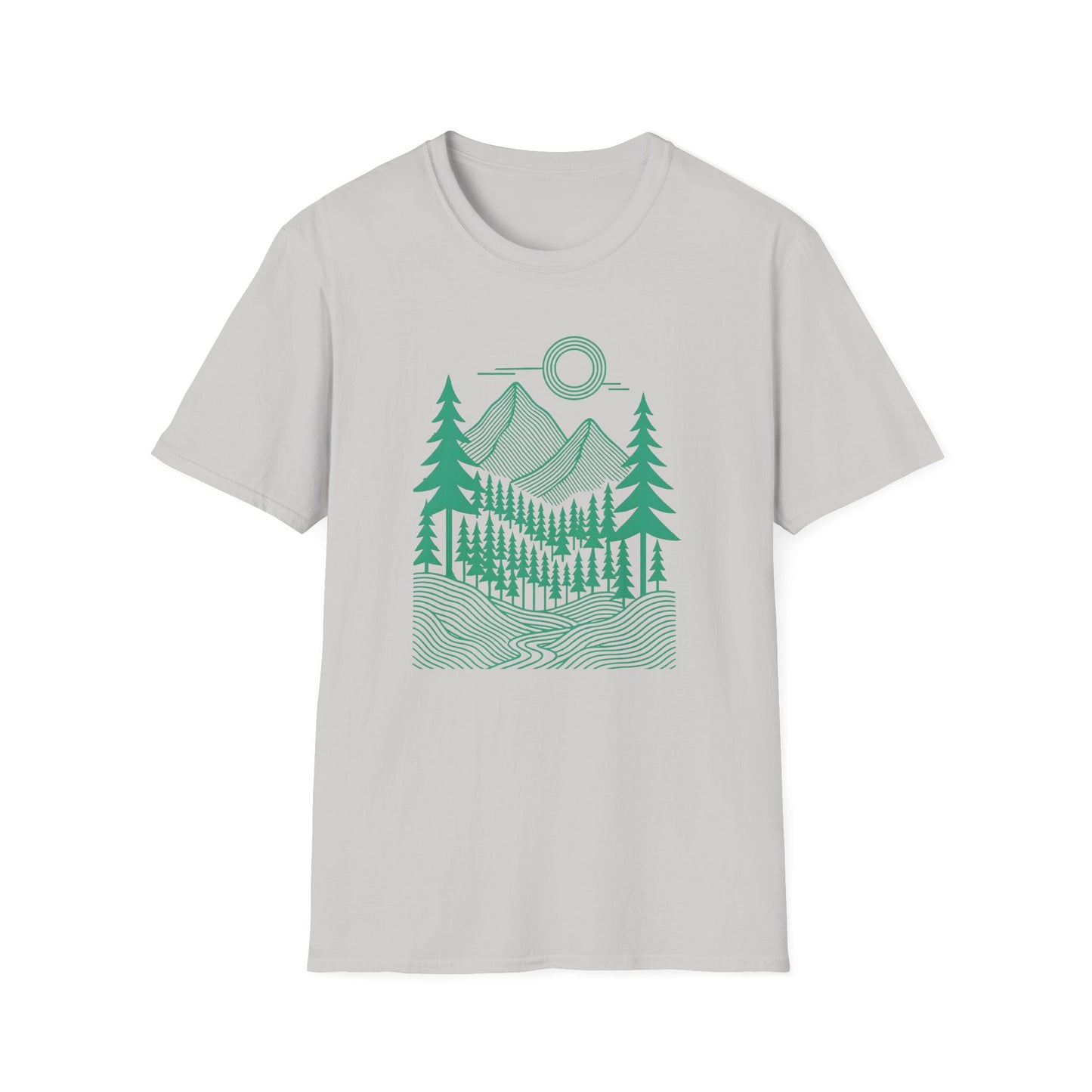 Geometrical Landscape Teal