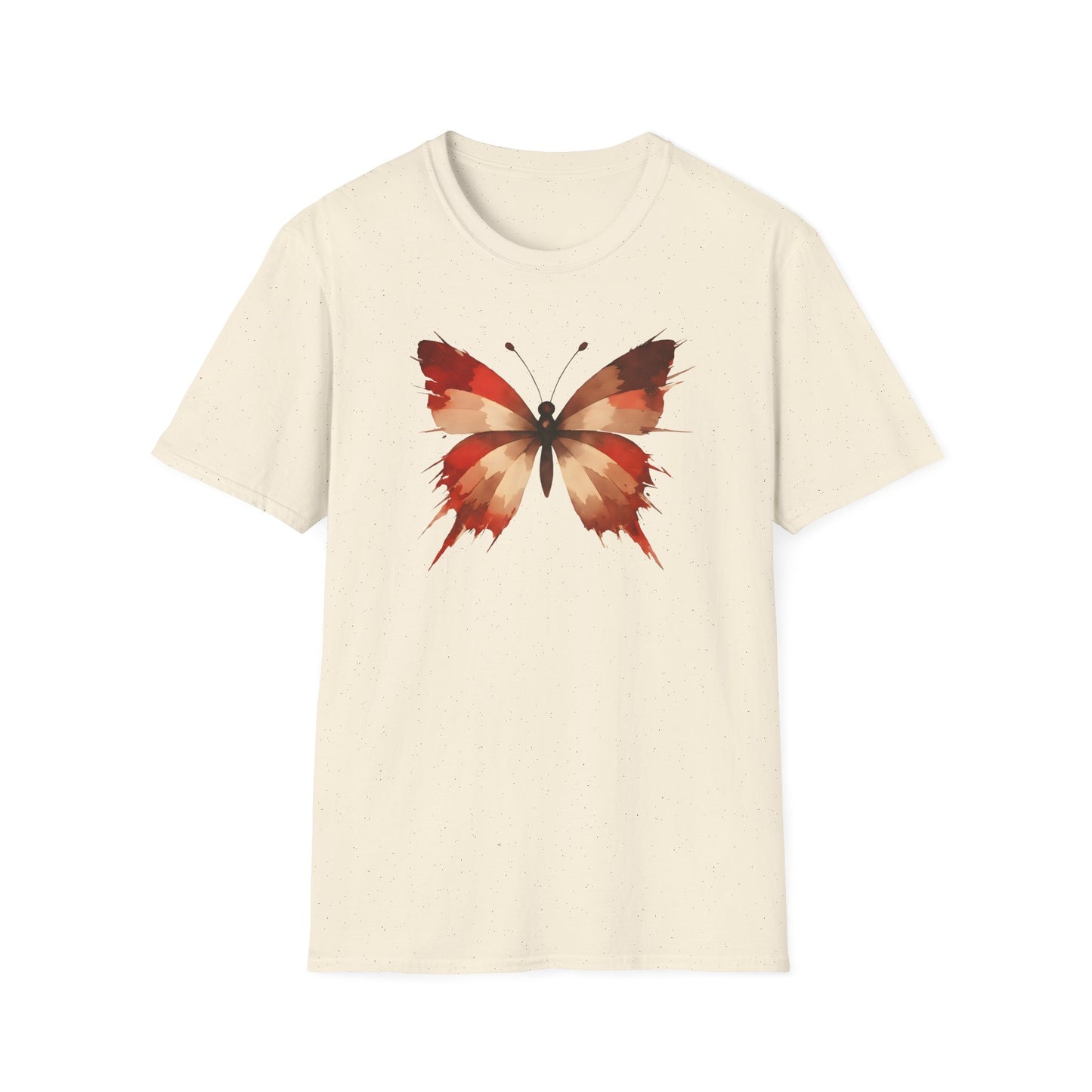 Watercolor Red Butterfly