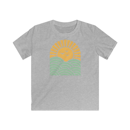 Children’s Sunrise Over Serene Waves T-shirt