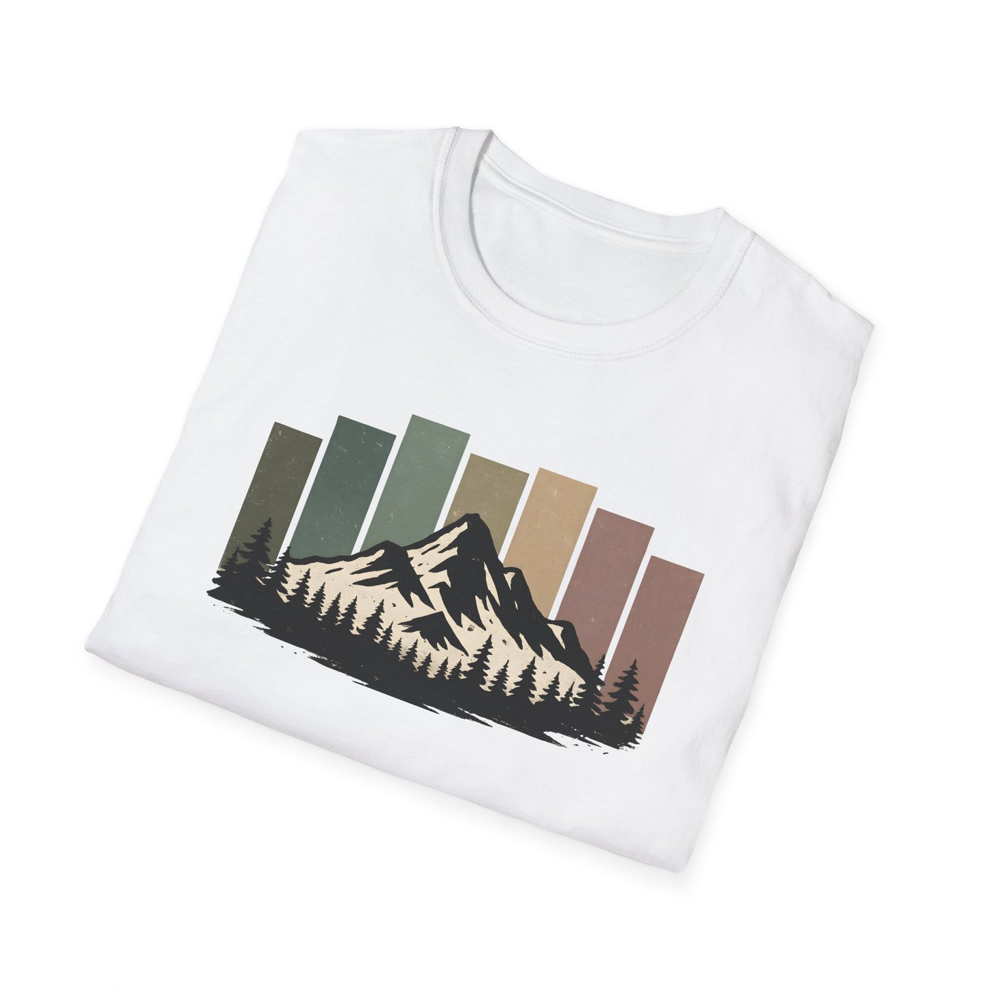 Mountain Peak Earth Tones T-shirt