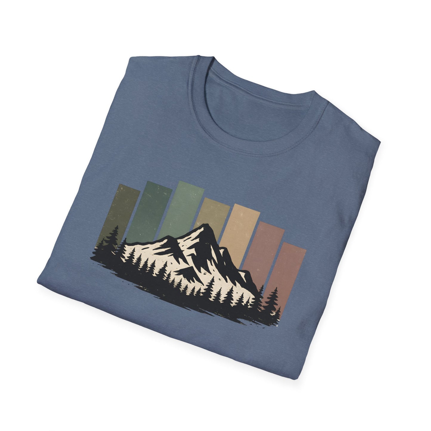 Mountain Peak Earth Tones T-shirt