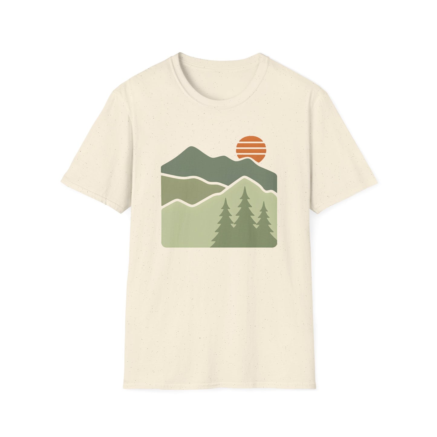 Striped Sun Over Mountain Layers T-shirt