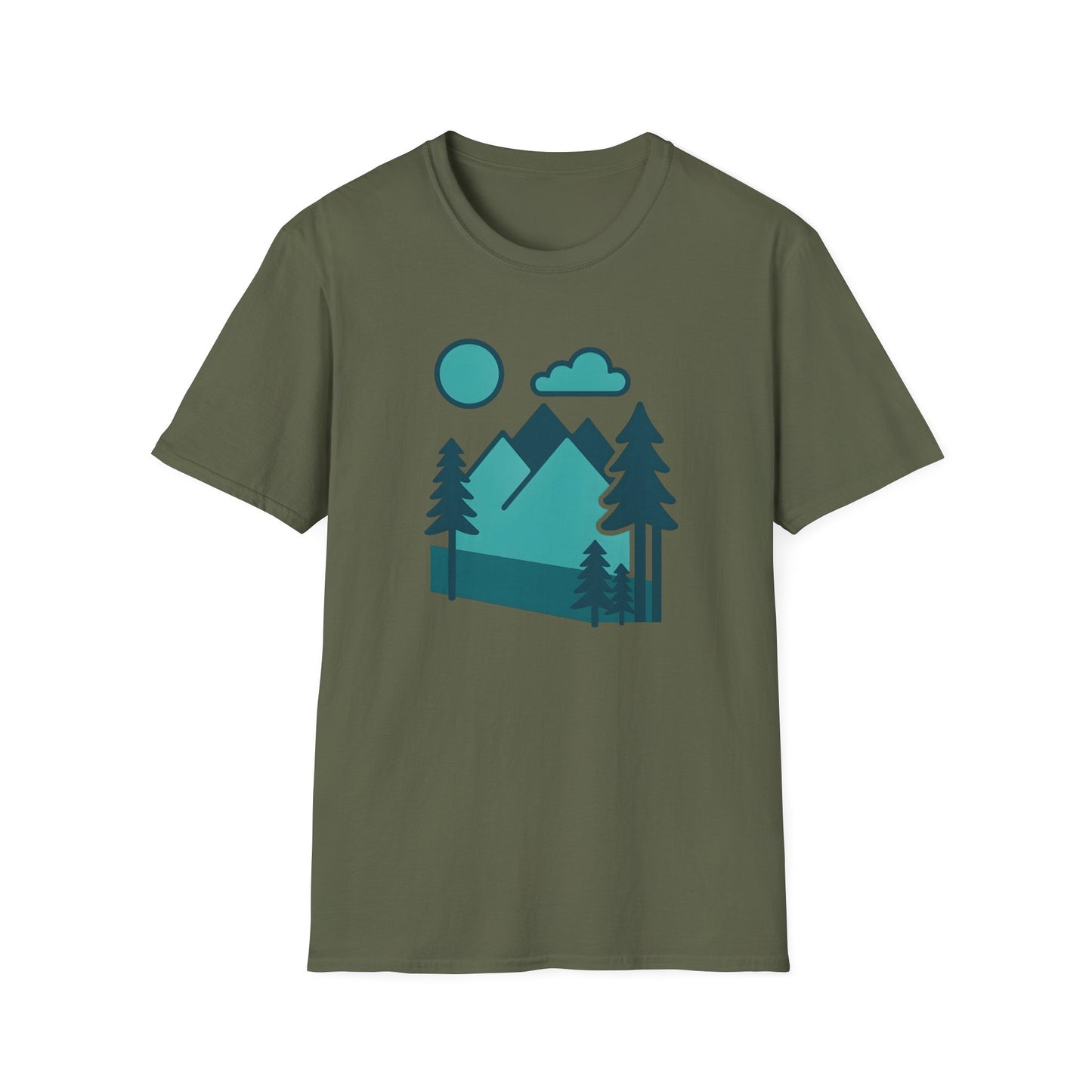 Minimalist Mountain Landscape T-shirt