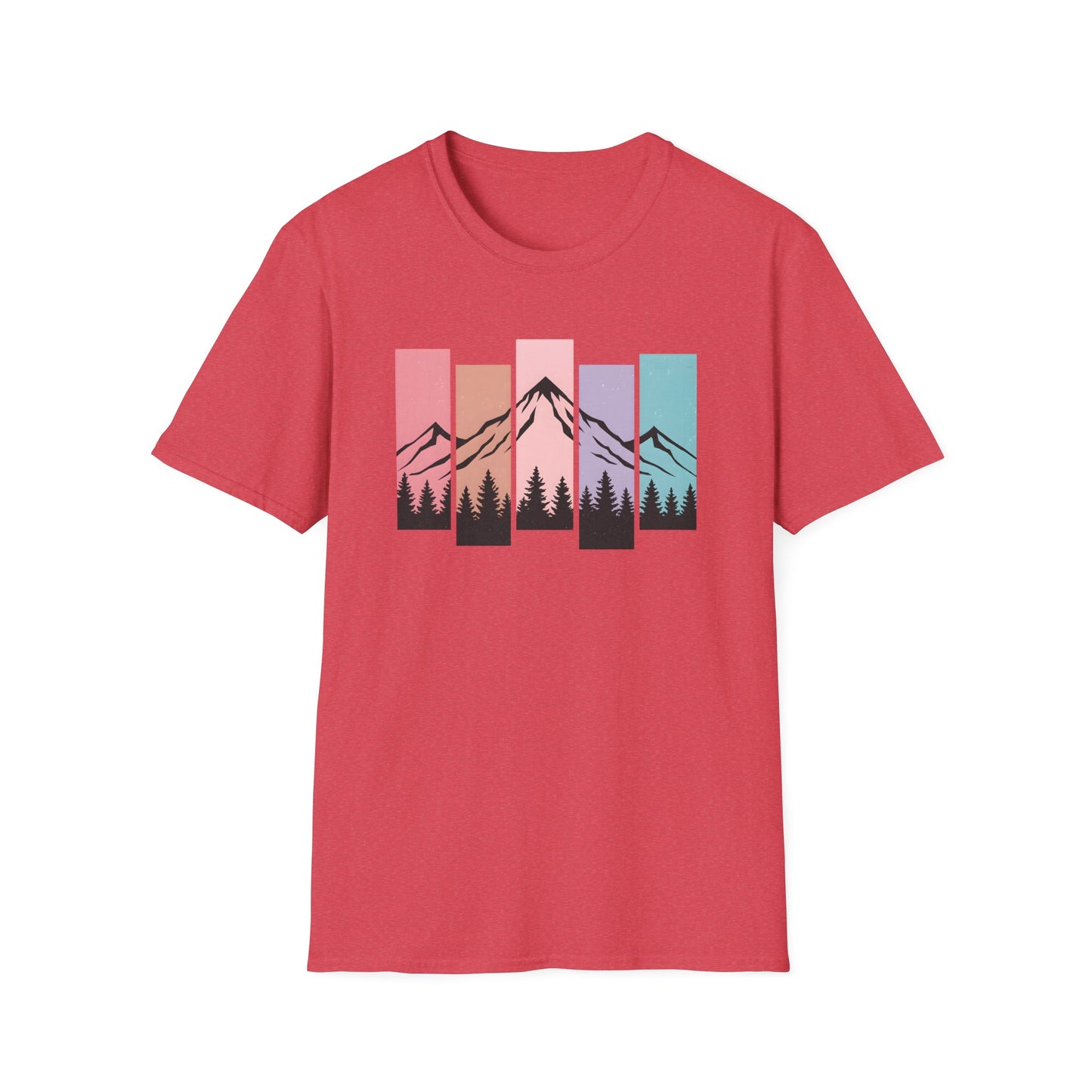 Retro Sunset Vertical Pastels T-shirt