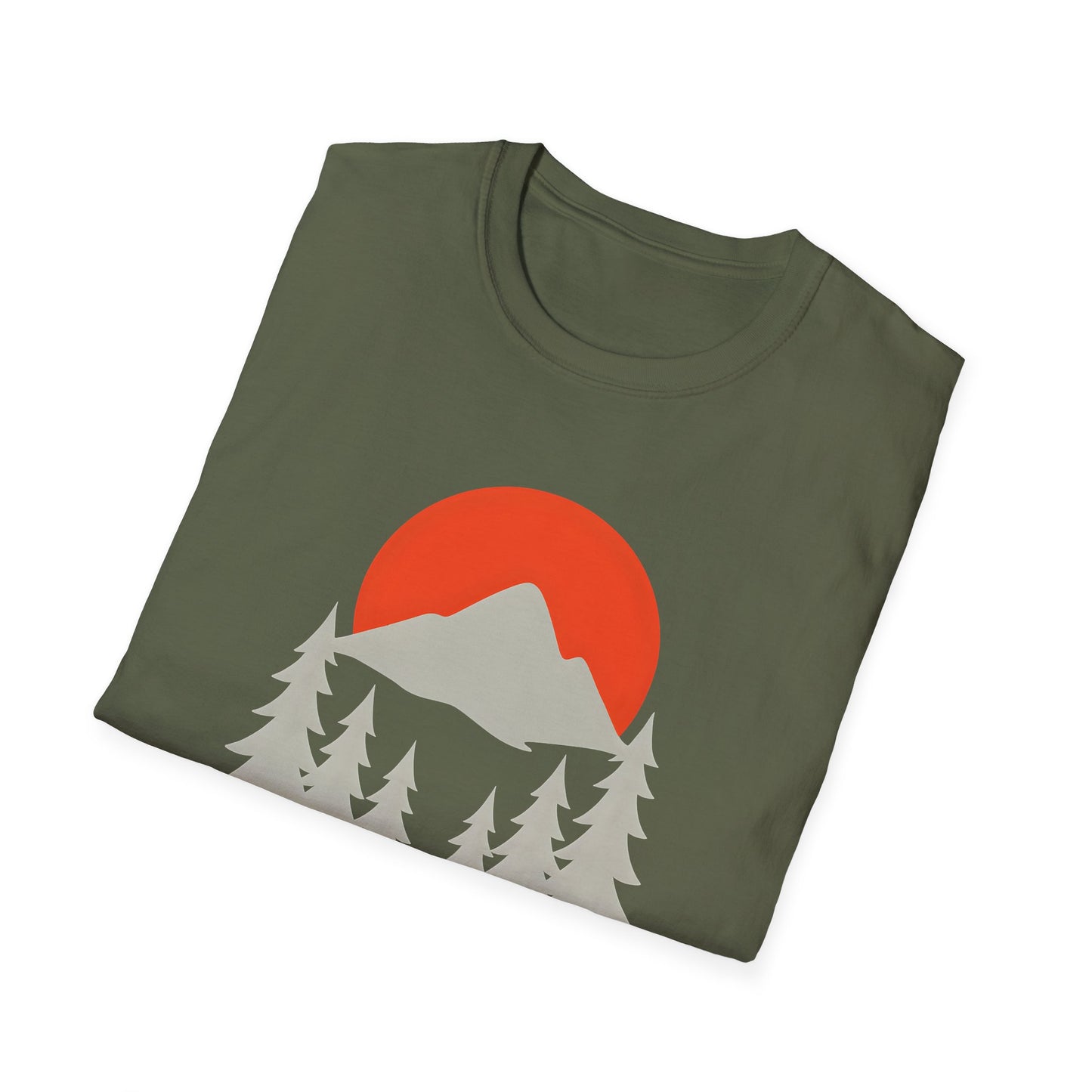 Grey Mountain Silhouette At Sunset T-shirt